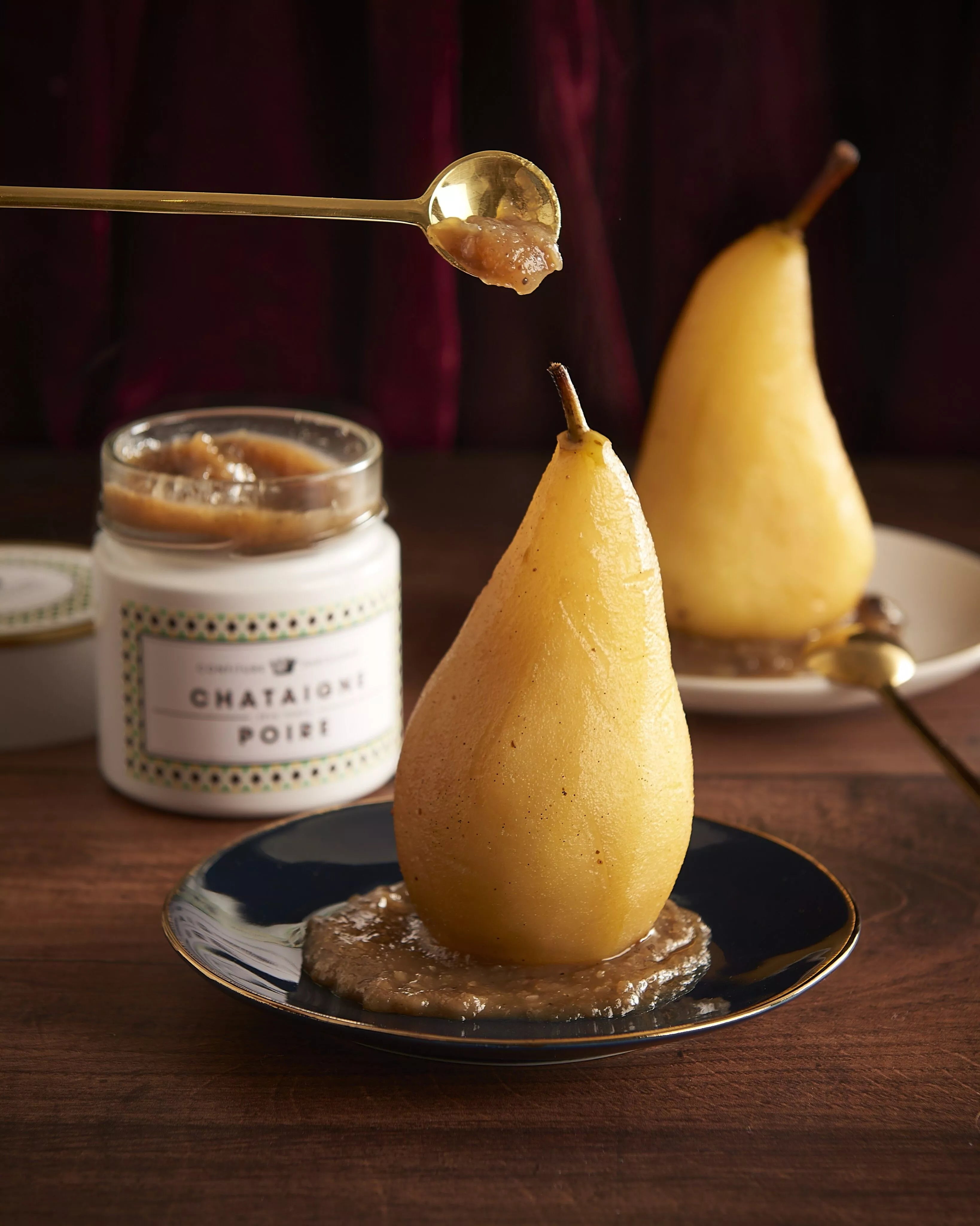 Chestnut, pear and tonka bean jam
