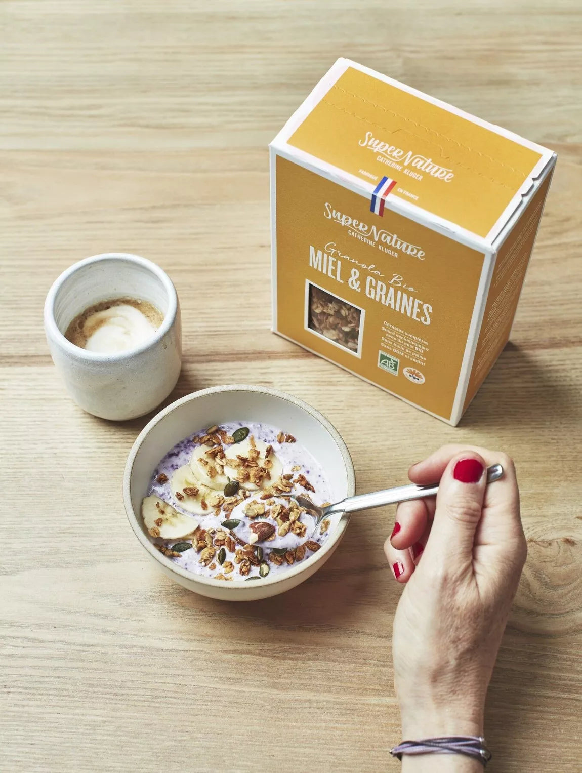 Honey and seed granola