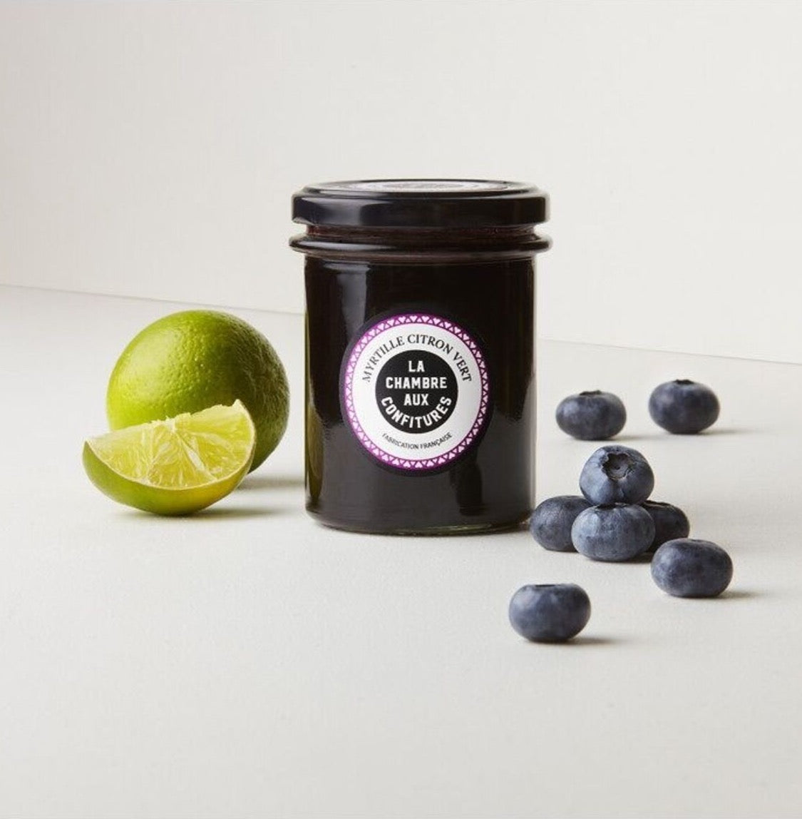 Blueberry and lime jam