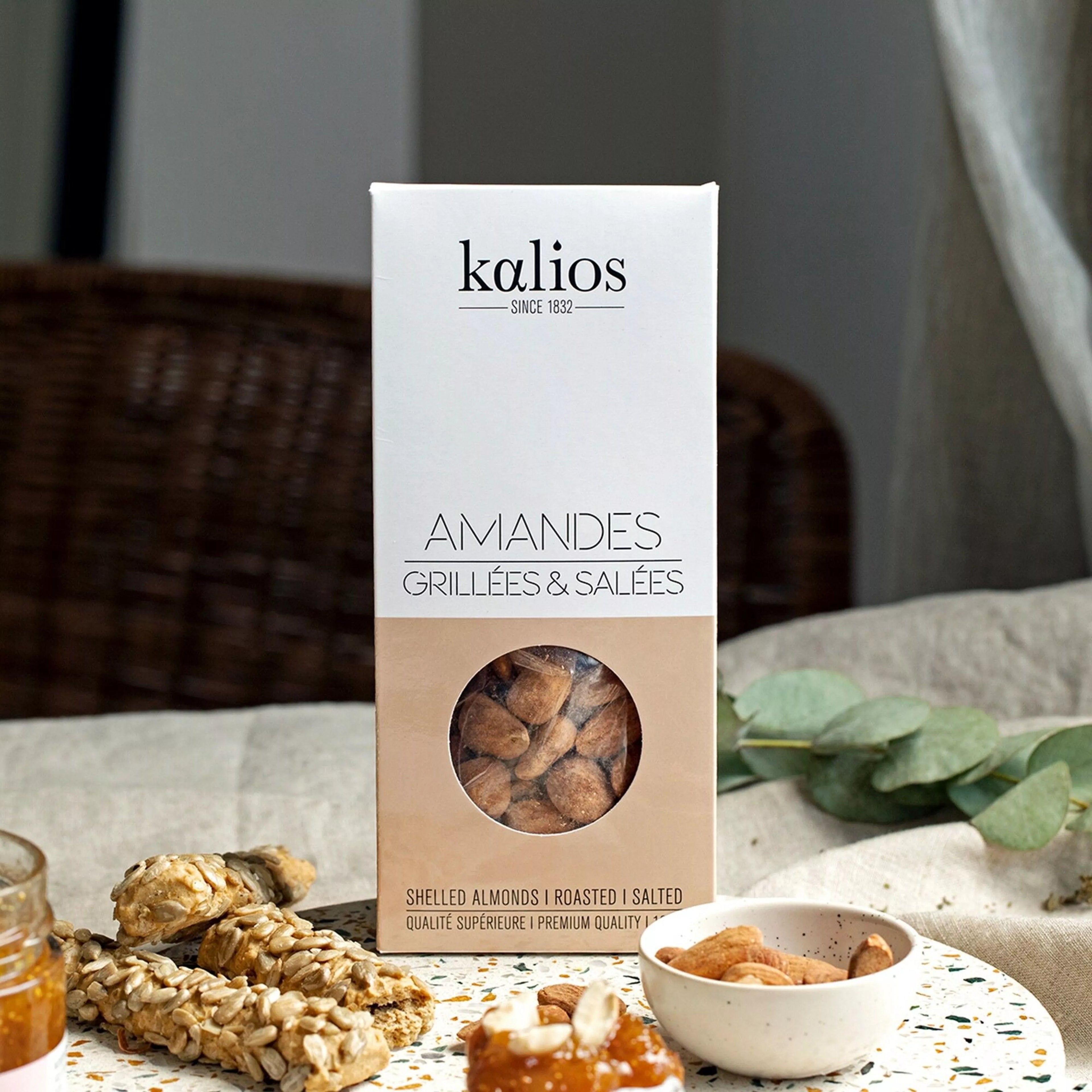 Amandes grillées et salées