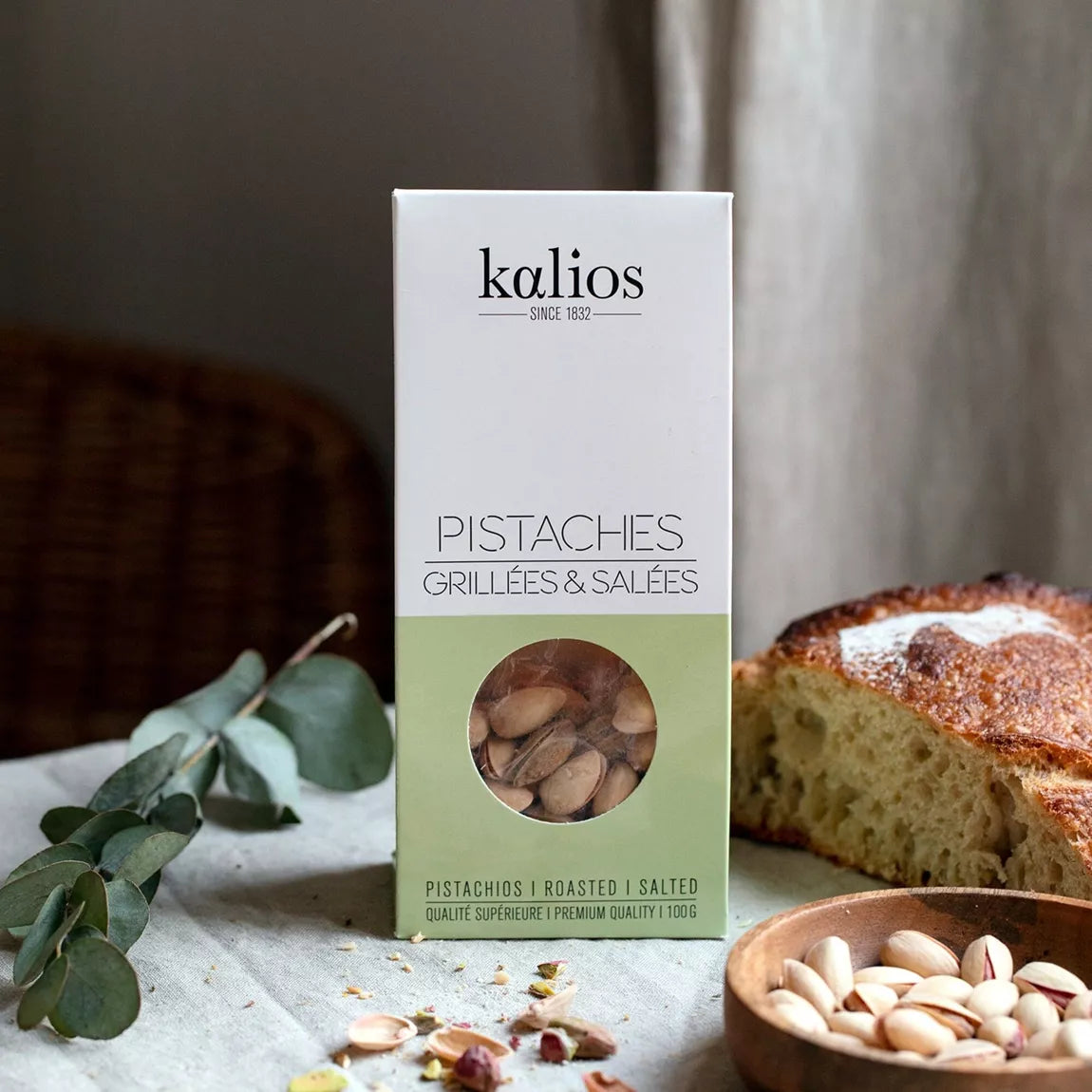 Pistaches grillées et salées