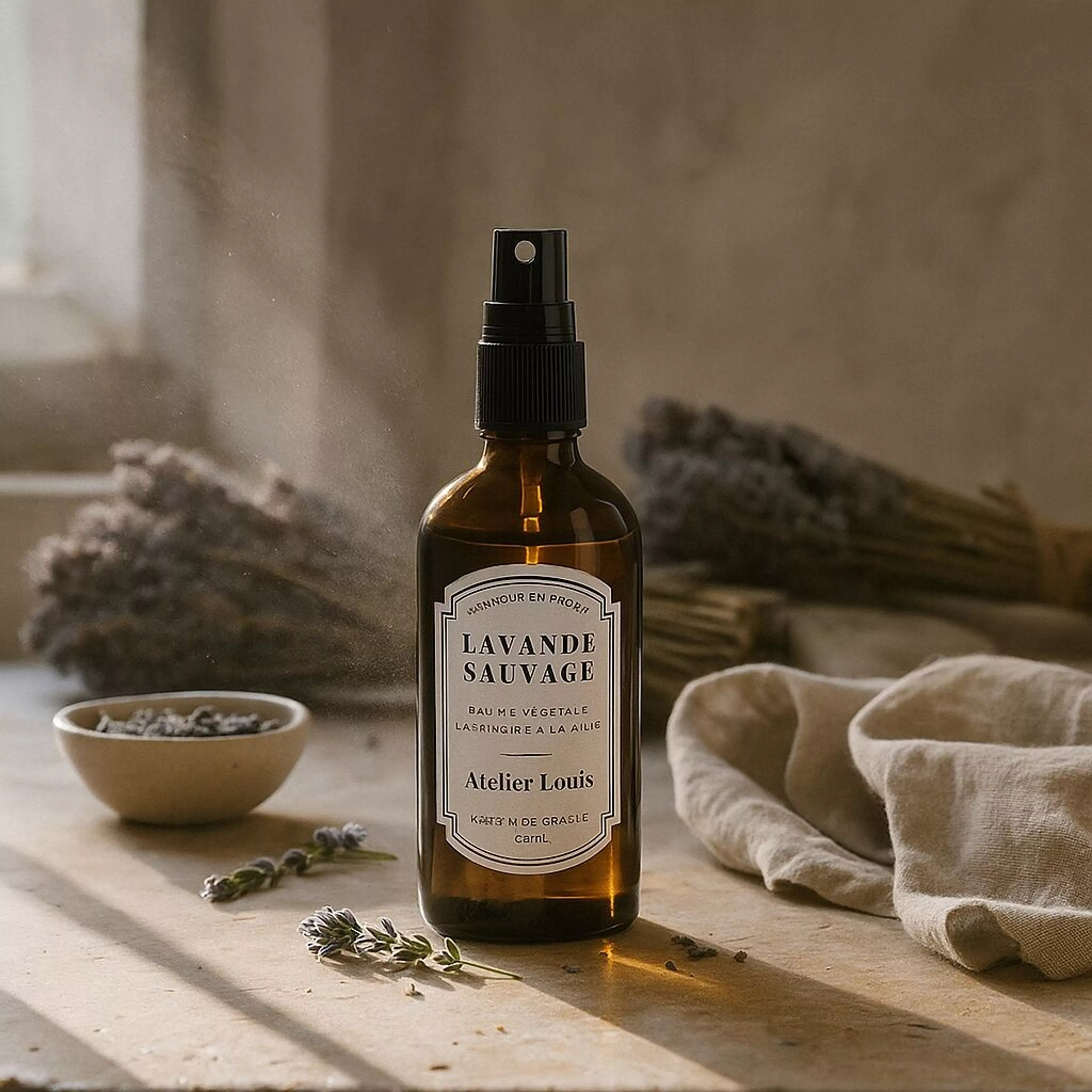 Wild lavender plant mist