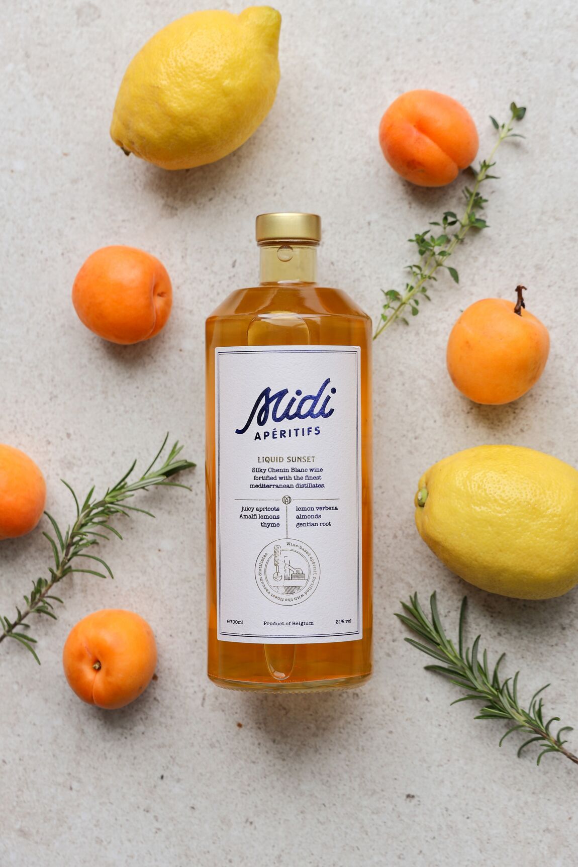 Liquid Apricot and Lemon Sunset