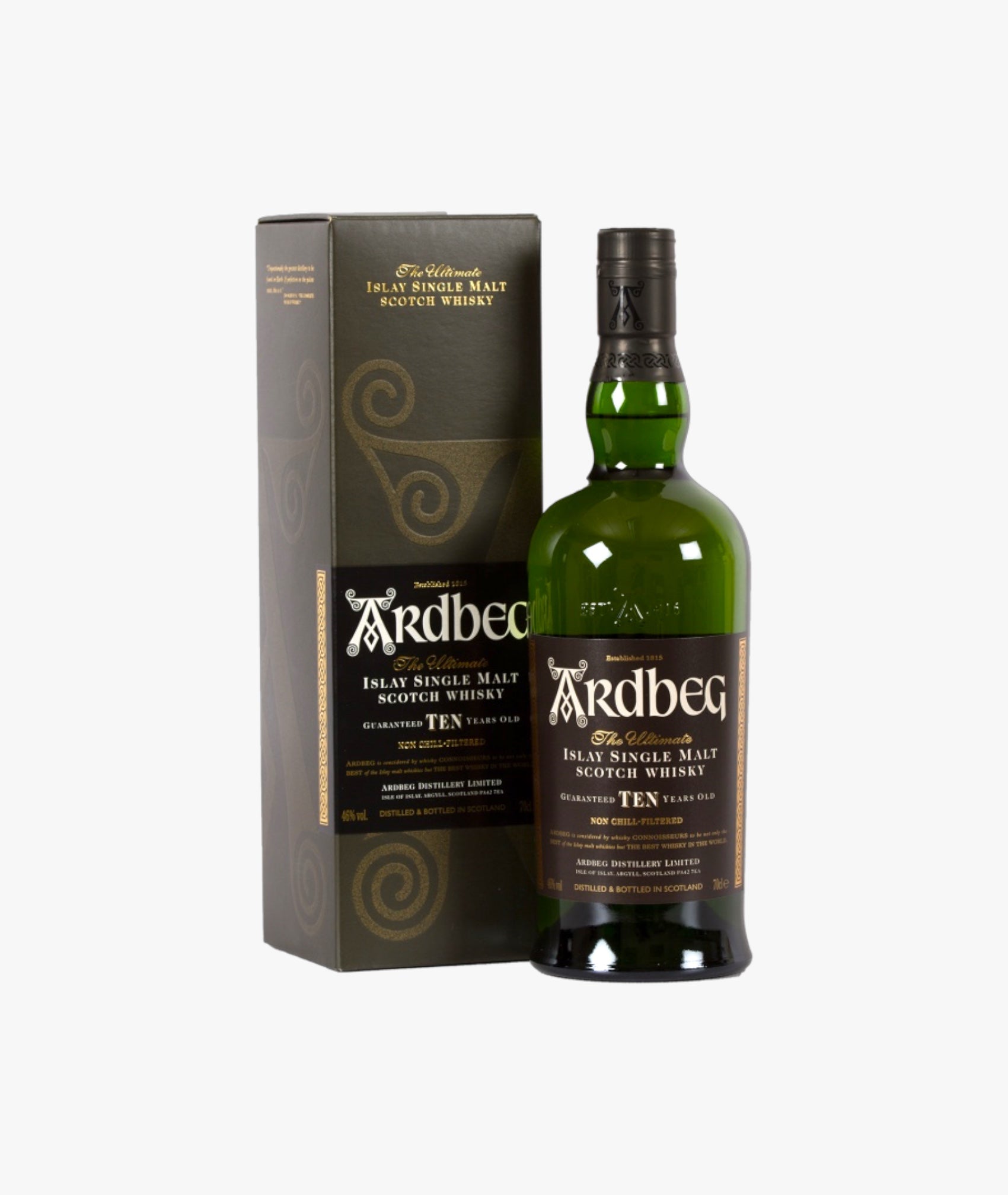 Ardbeg Whisky - 10 Year Old Single Malt - Isle of Islay, Scotland