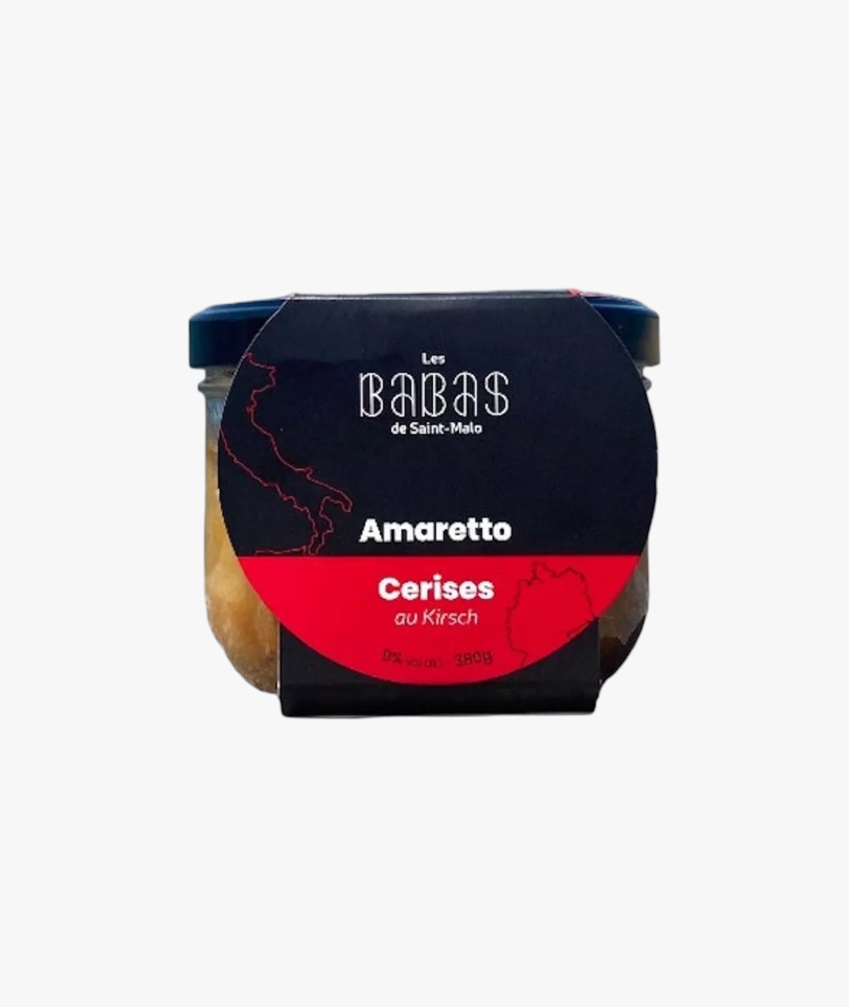 Babas à l'amaretto et cerises au kirsch