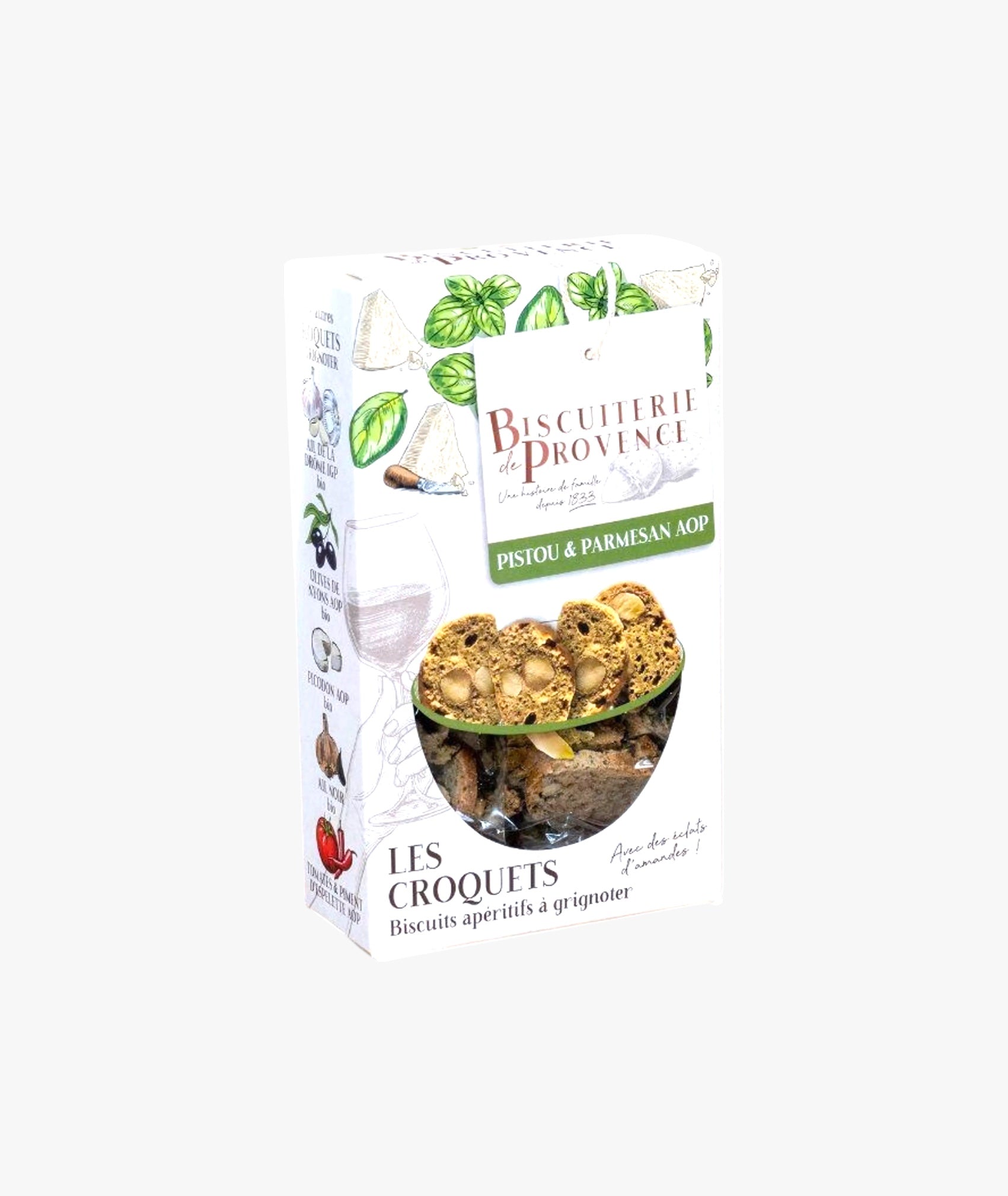 Pesto and Parmesan AOP Croquets