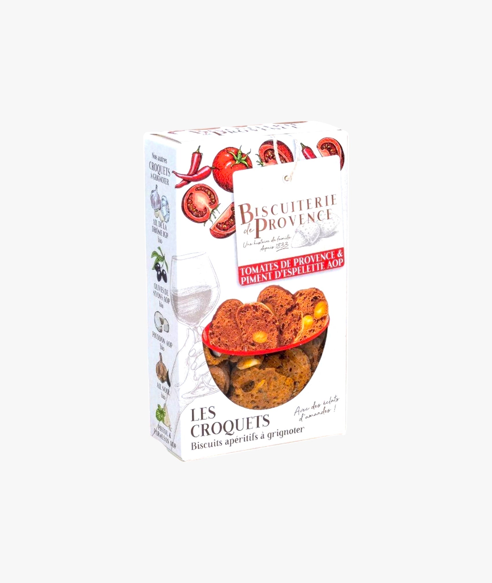 Tomato and Espelette pepper croquets AOP