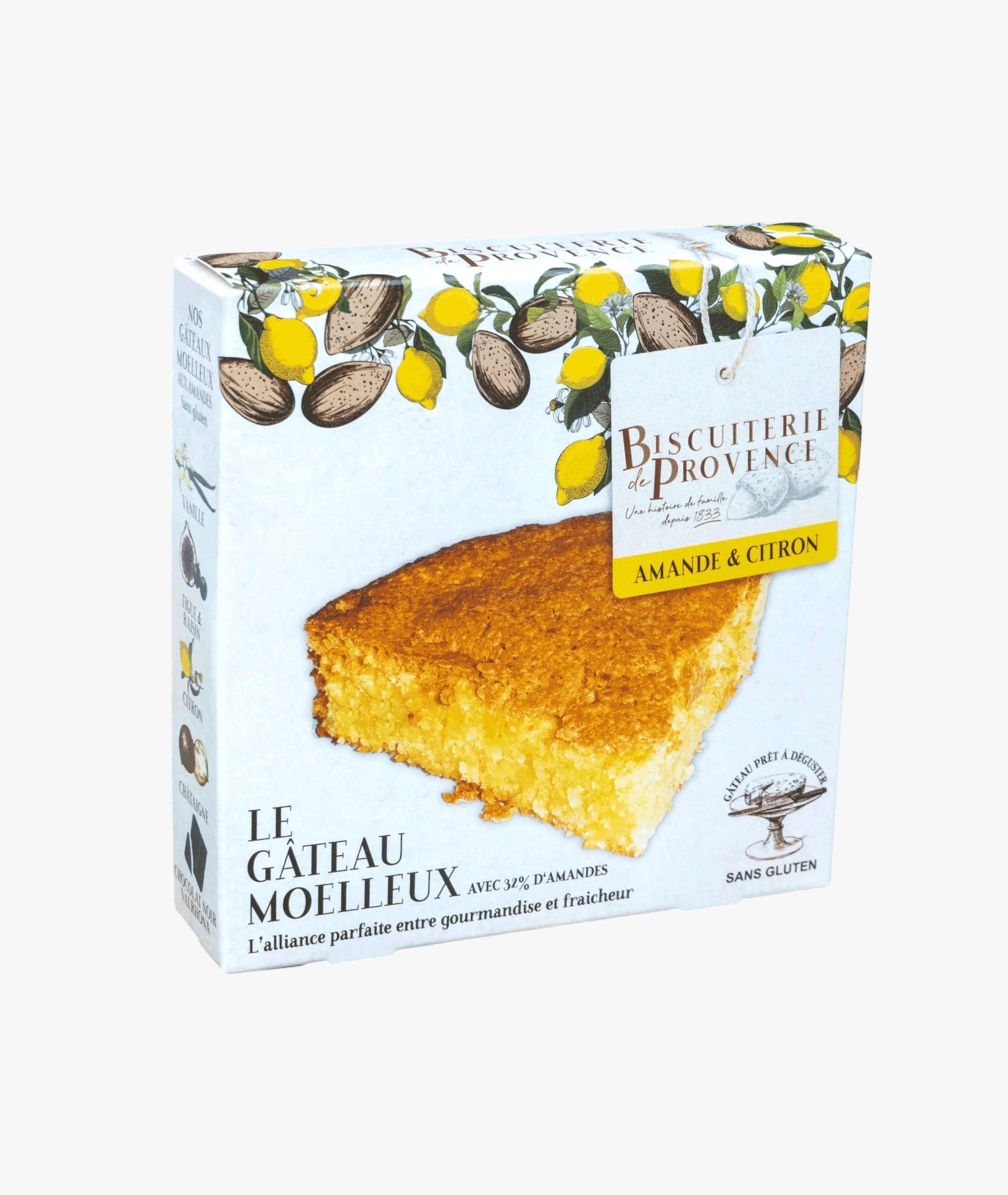 Gâteau moelleux amande et citron - sans gluten