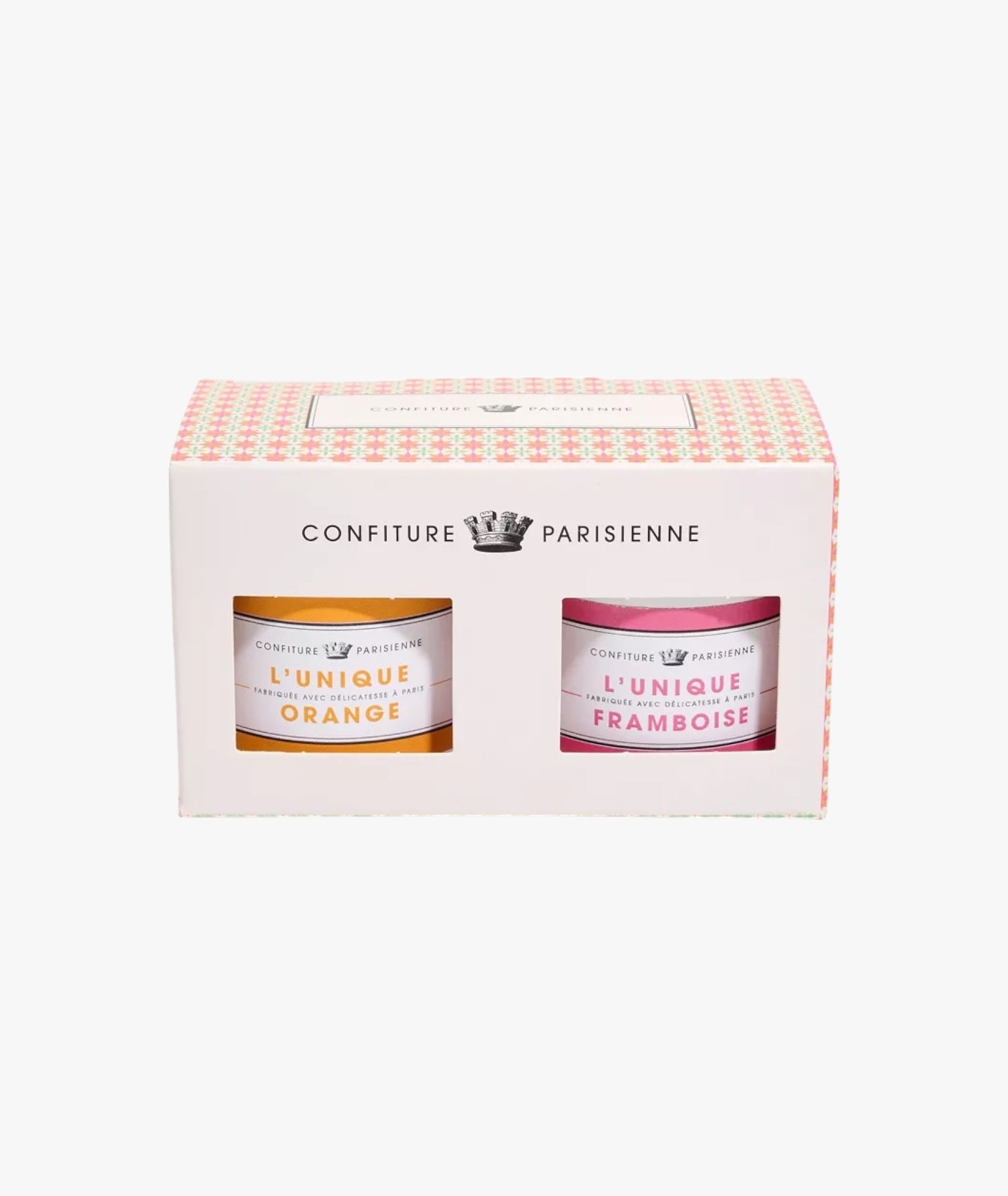 Coffret confitures orange et framboise