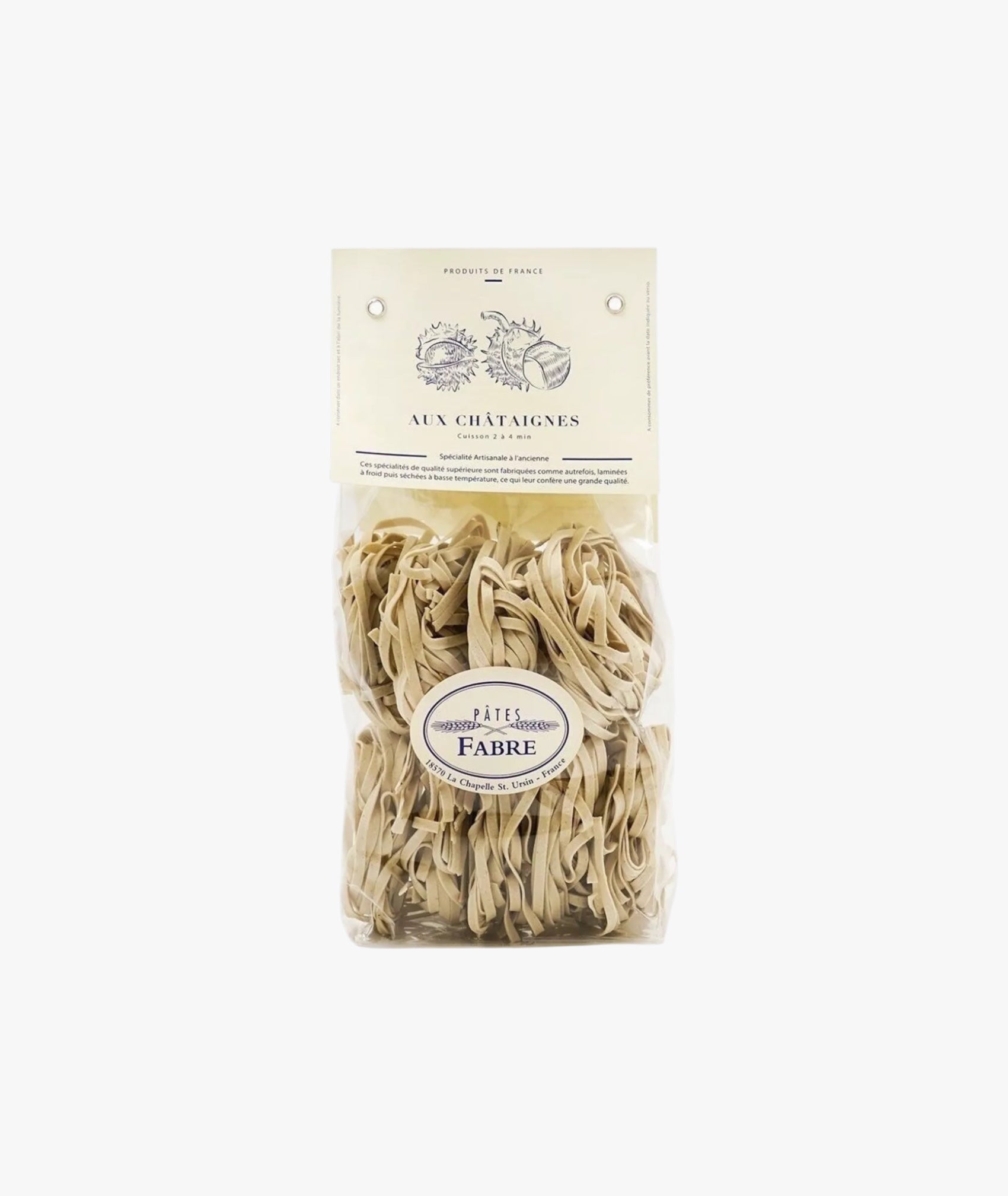 Tagliatelles aux châtaignes