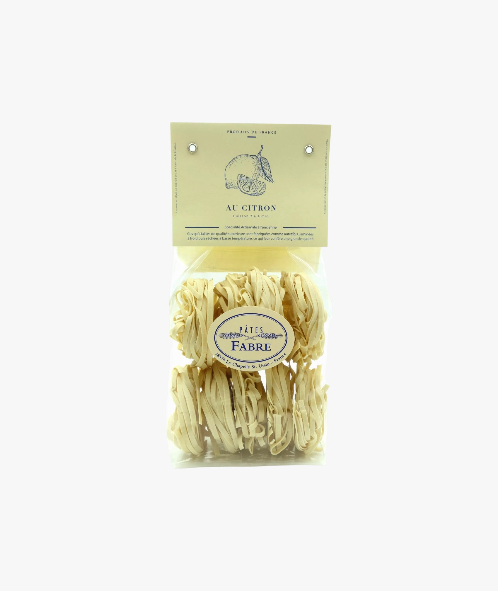 Tagliatelles au citron