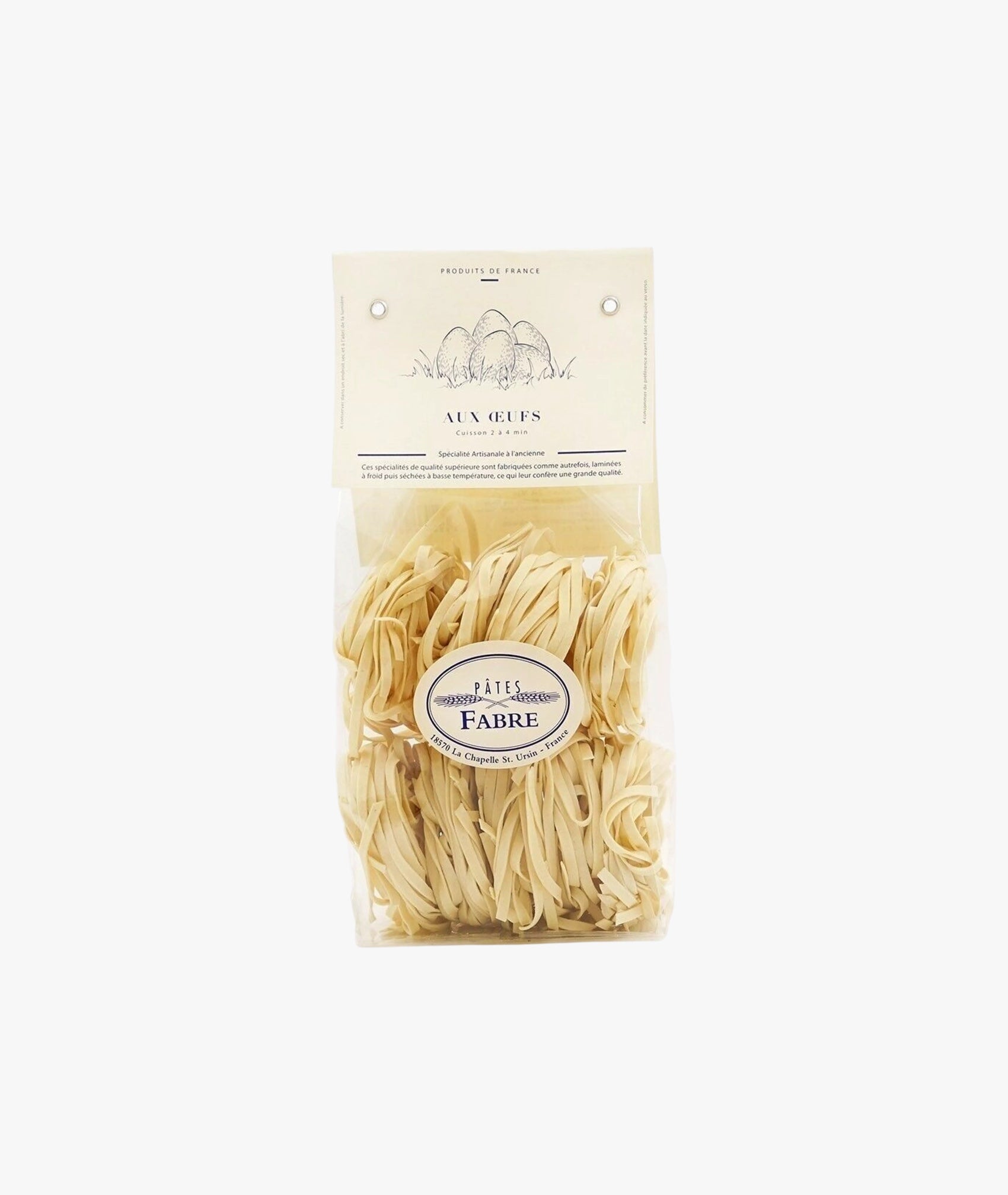 Tagliatelles aux œufs