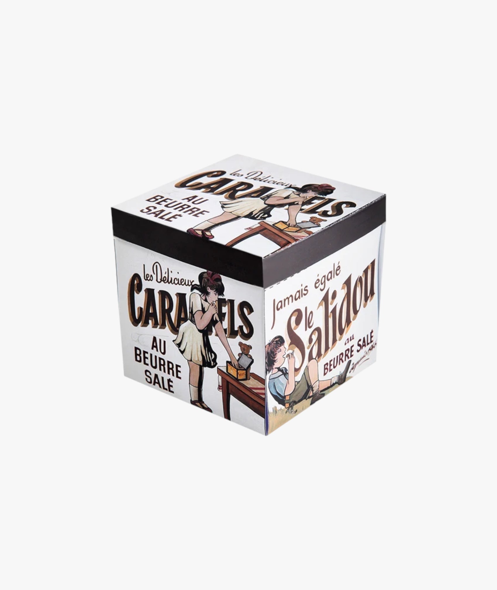 Salted butter caramel metal cube