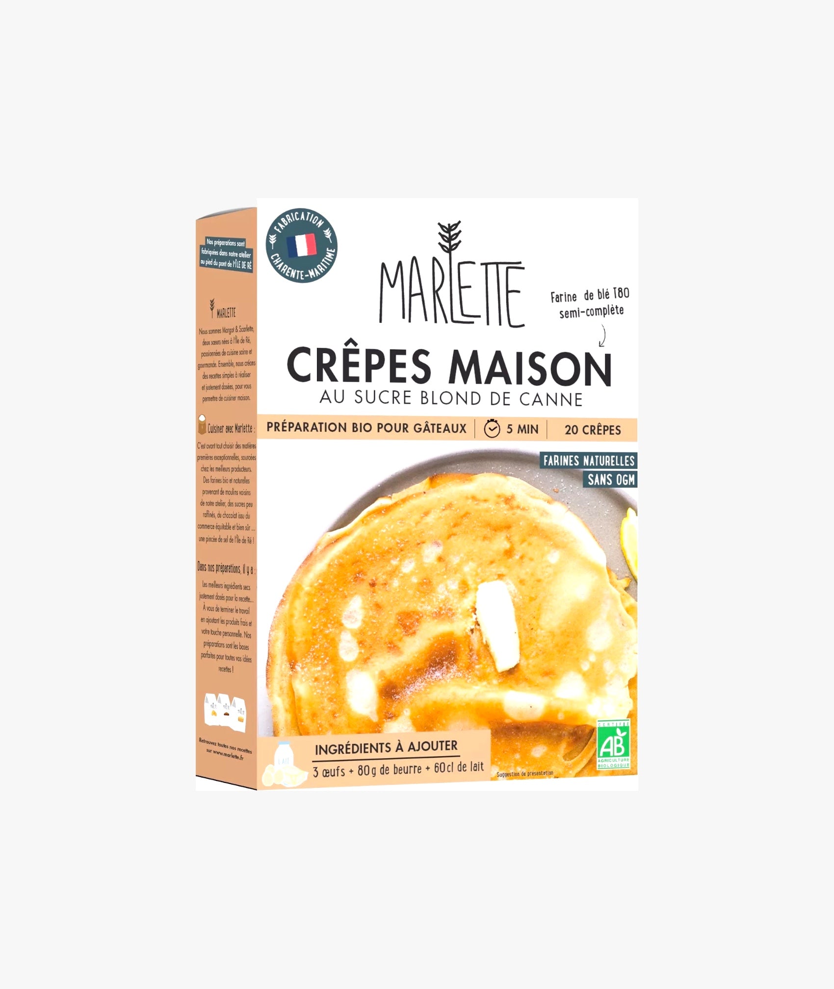Préparation pour crêpes maison