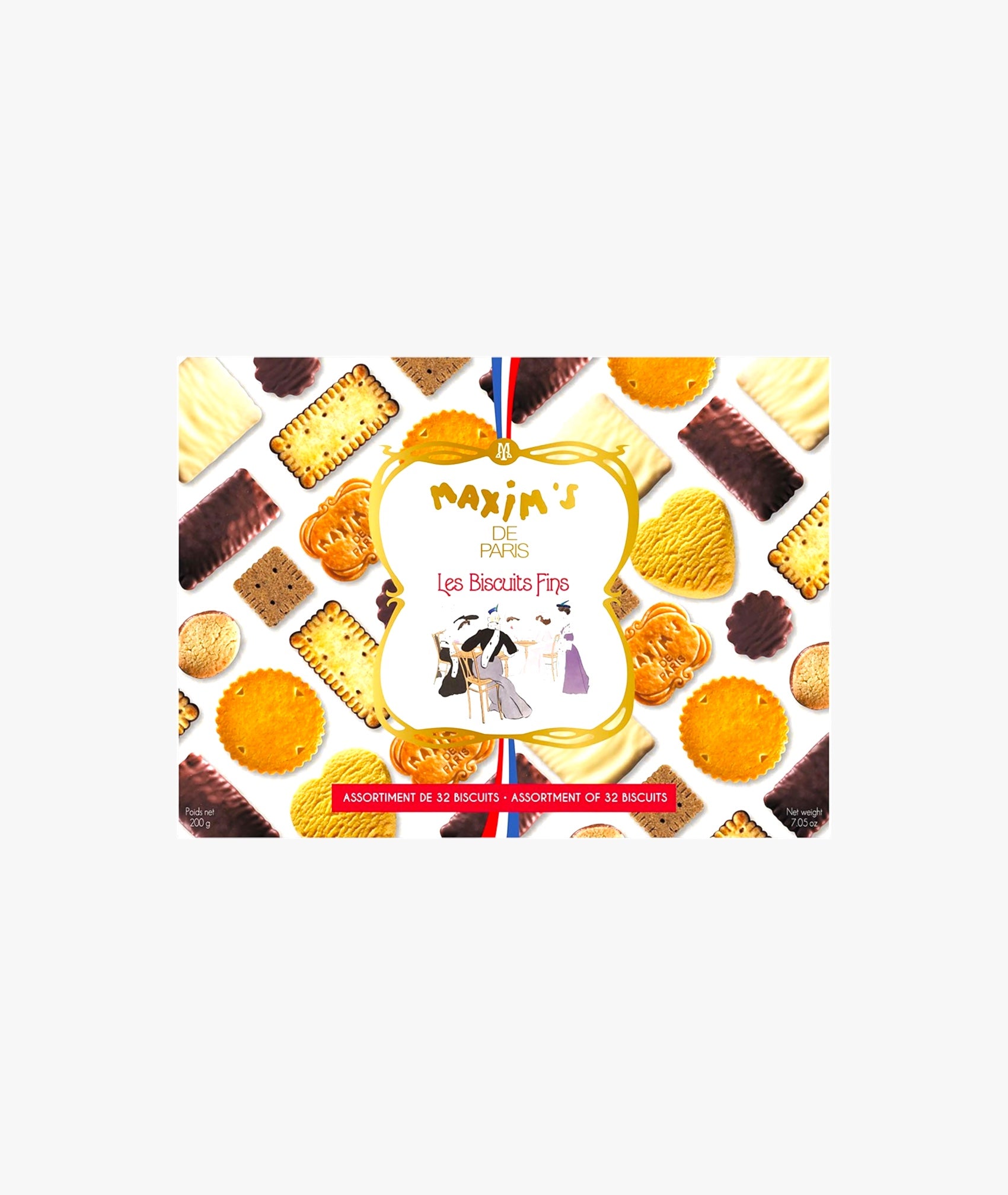 Assortiment de 32 biscuits fins