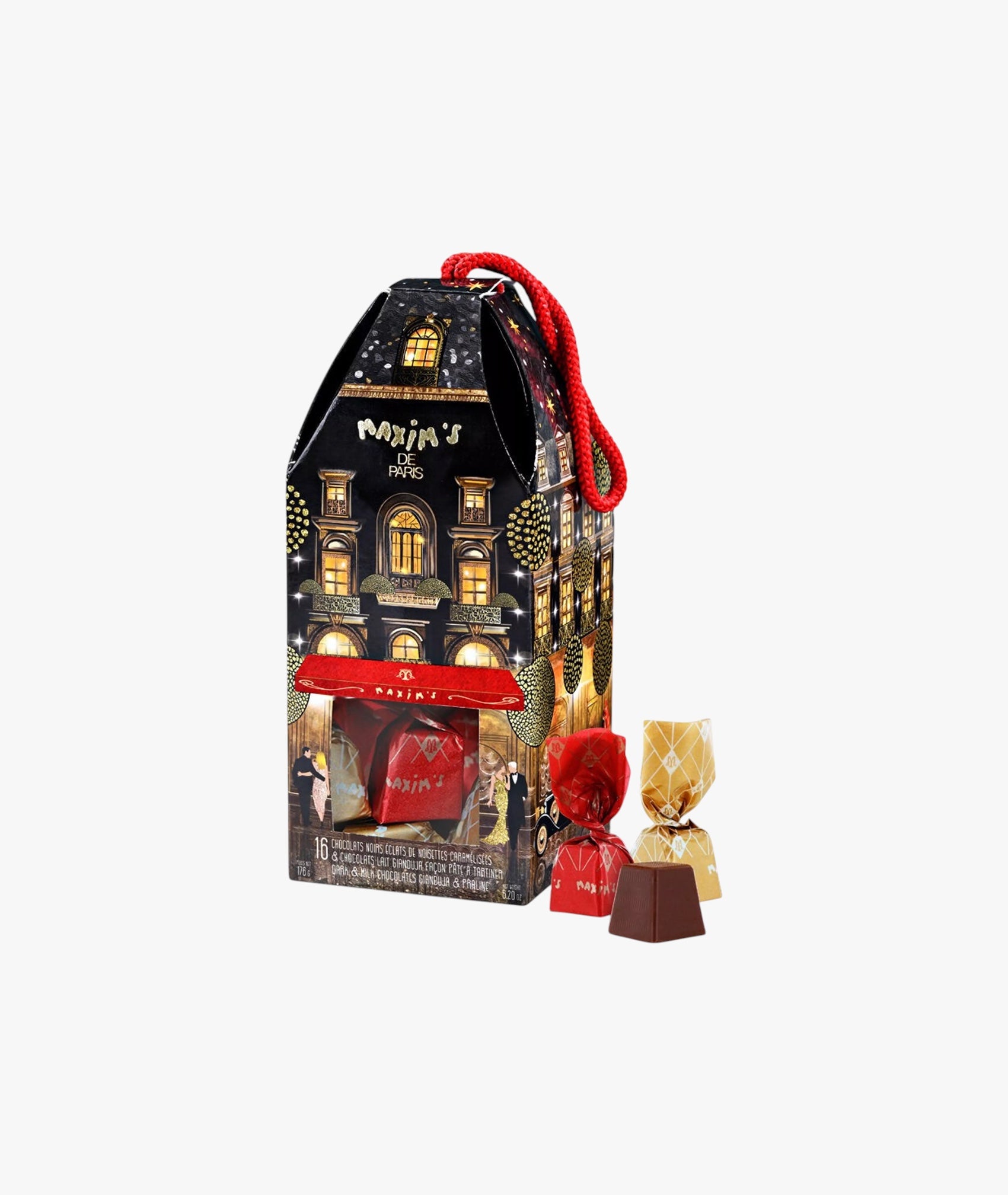 Étui de Noël 16 chocolats assortis