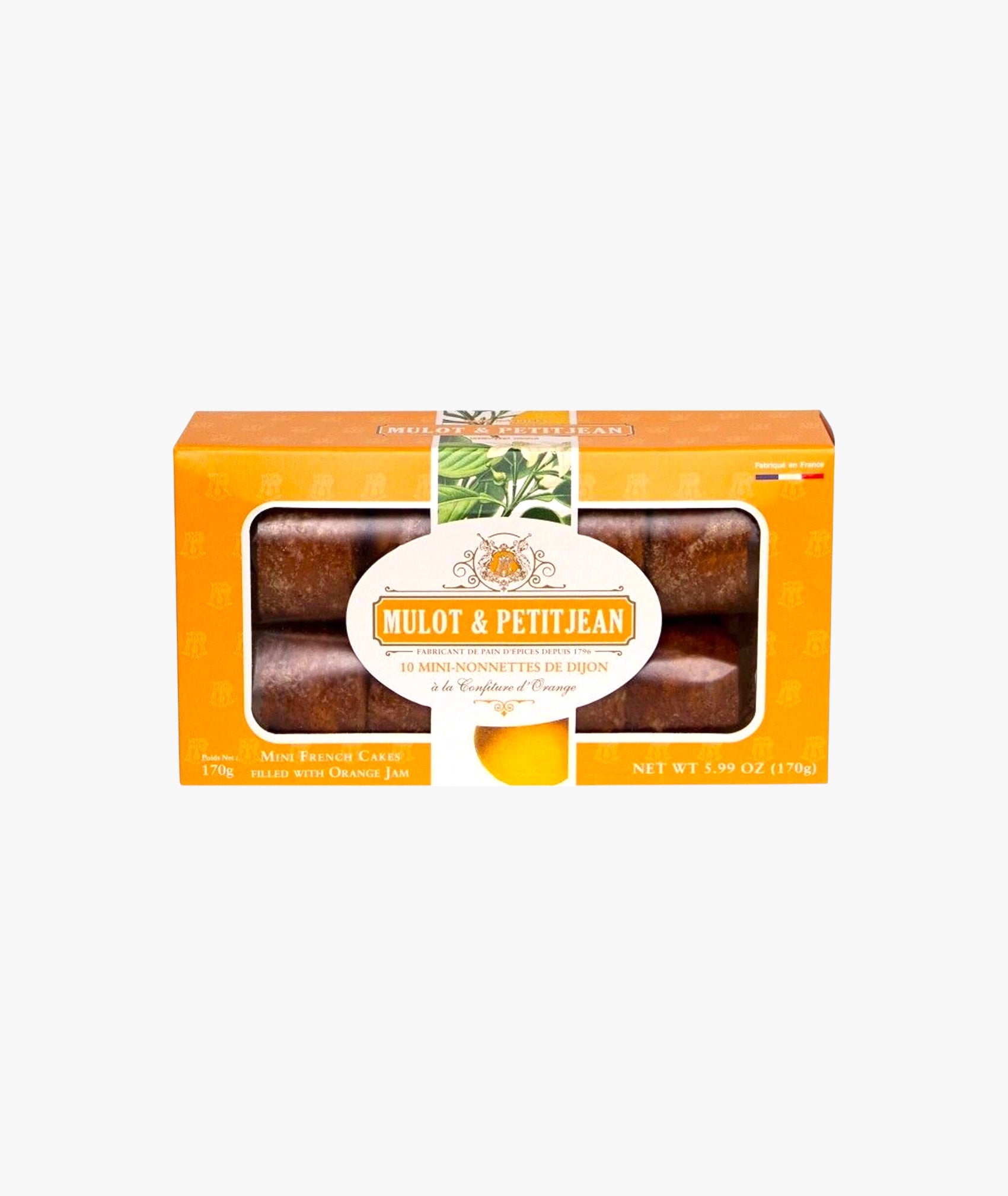 Boite de 10 mini-nonnettes à la confiture d'orange