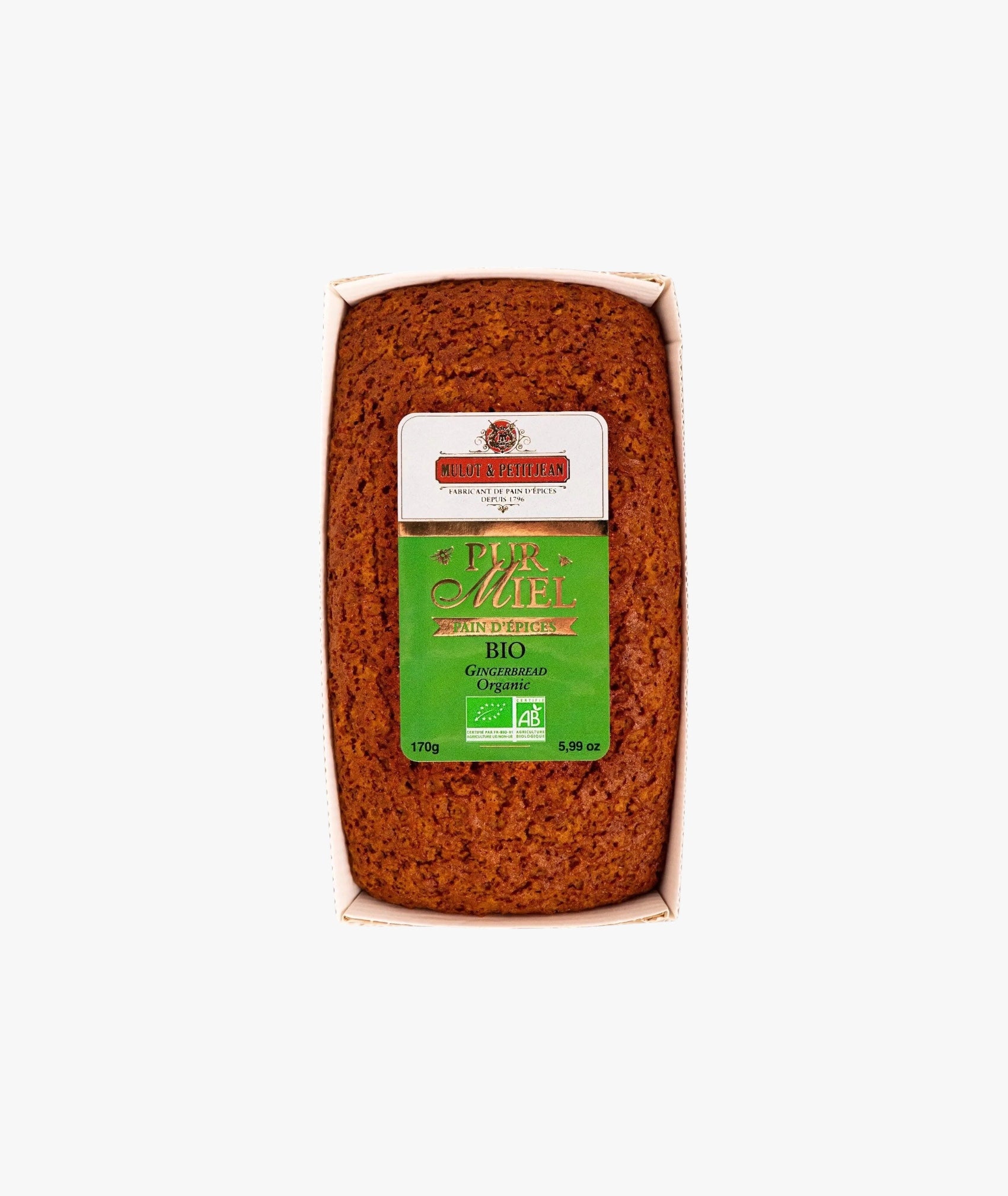 Pain d'épices bio pur miel