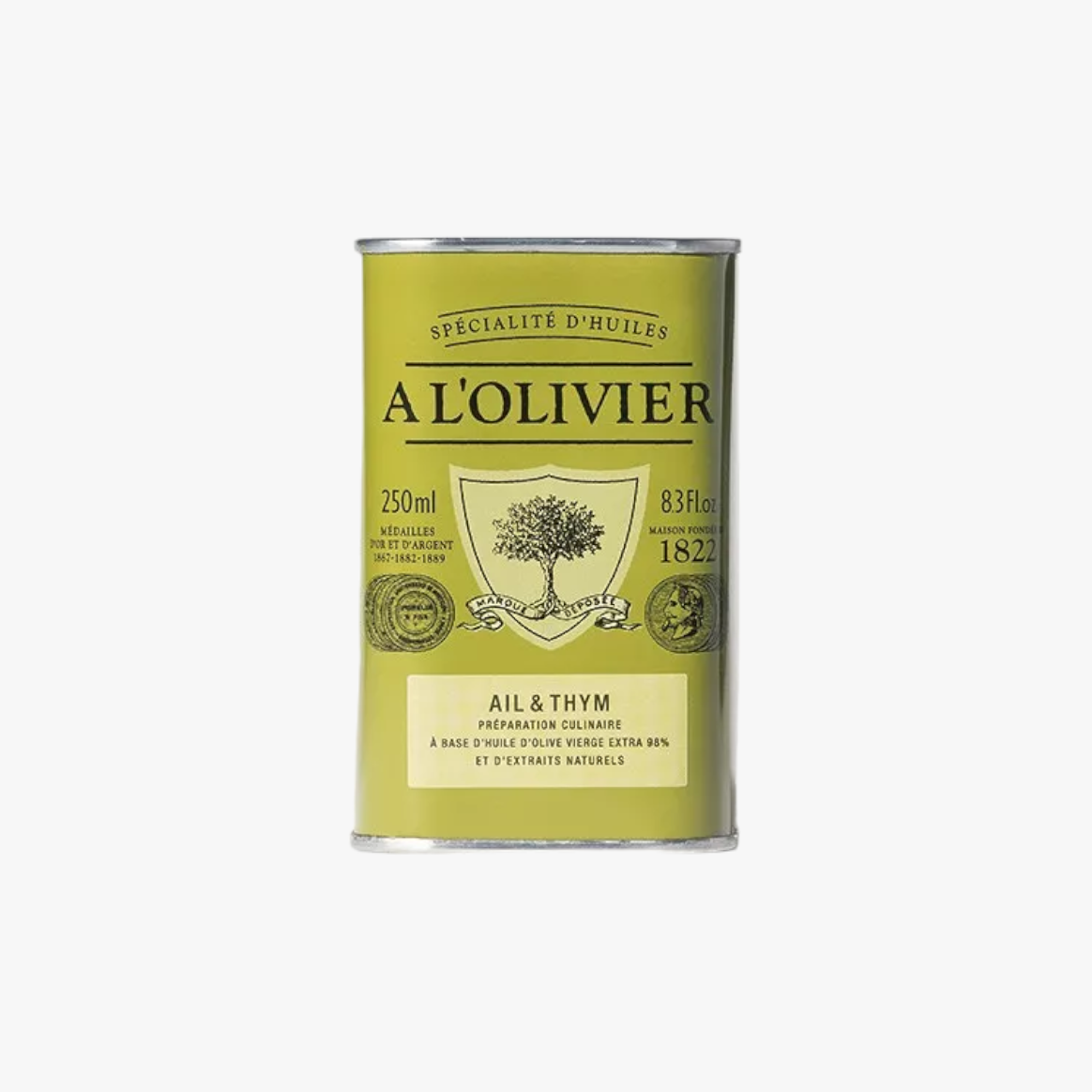 Huile d'olive aromatique à l'Ail et Thym