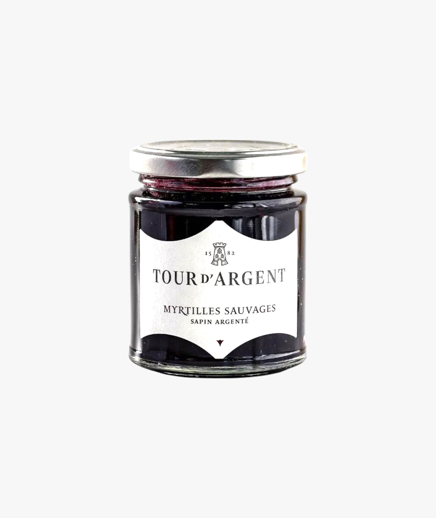 Wild blueberry jam, silver fir