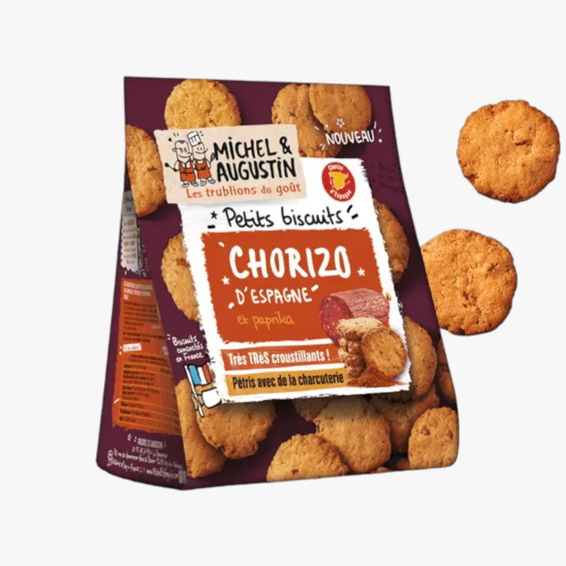 Small chorizo and paprika biscuits