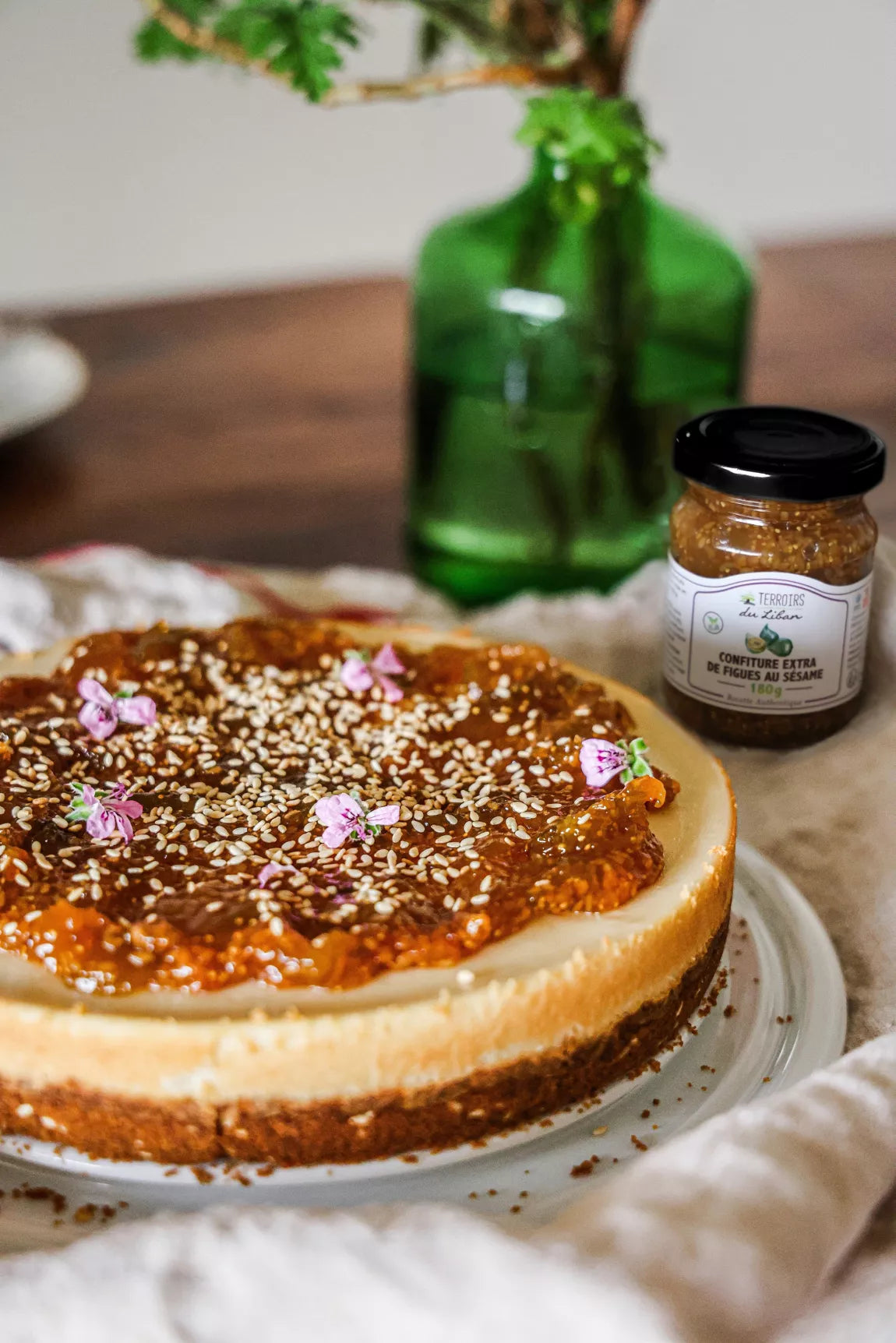 Confiture extra de figues au sésame