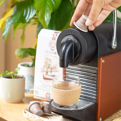 15 capsules compostables compatibles Nespresso® de café bio du Pérou - nuancé et racé