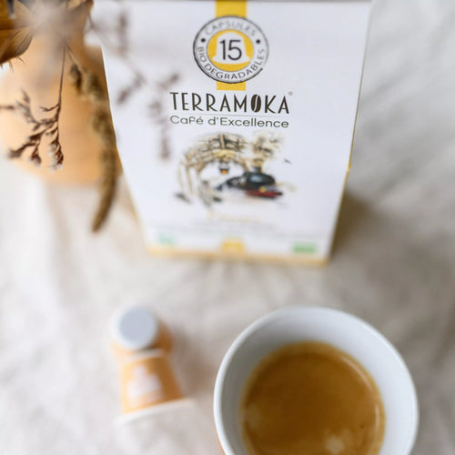 15 capsules compostables compatibles Nespresso® de café bio d'Ethiopie - équilibré