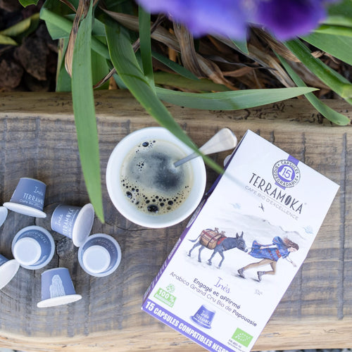 15 capsules compostables compatibles Nespresso® de café bio de Papouasie - persistant et engagé