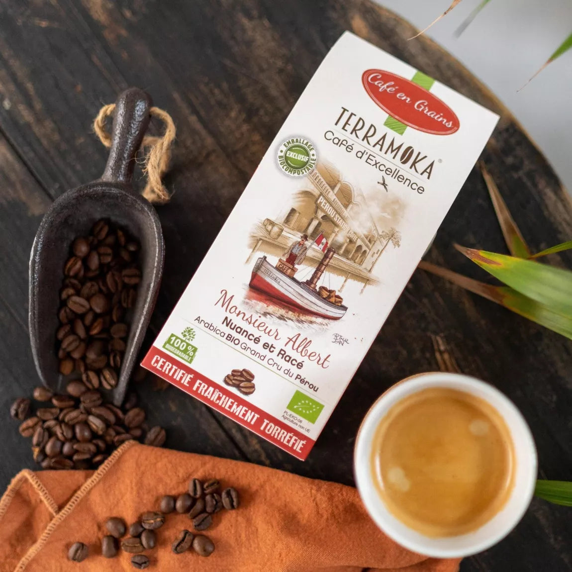 Café bio en grain du Pérou - nuancé et racé