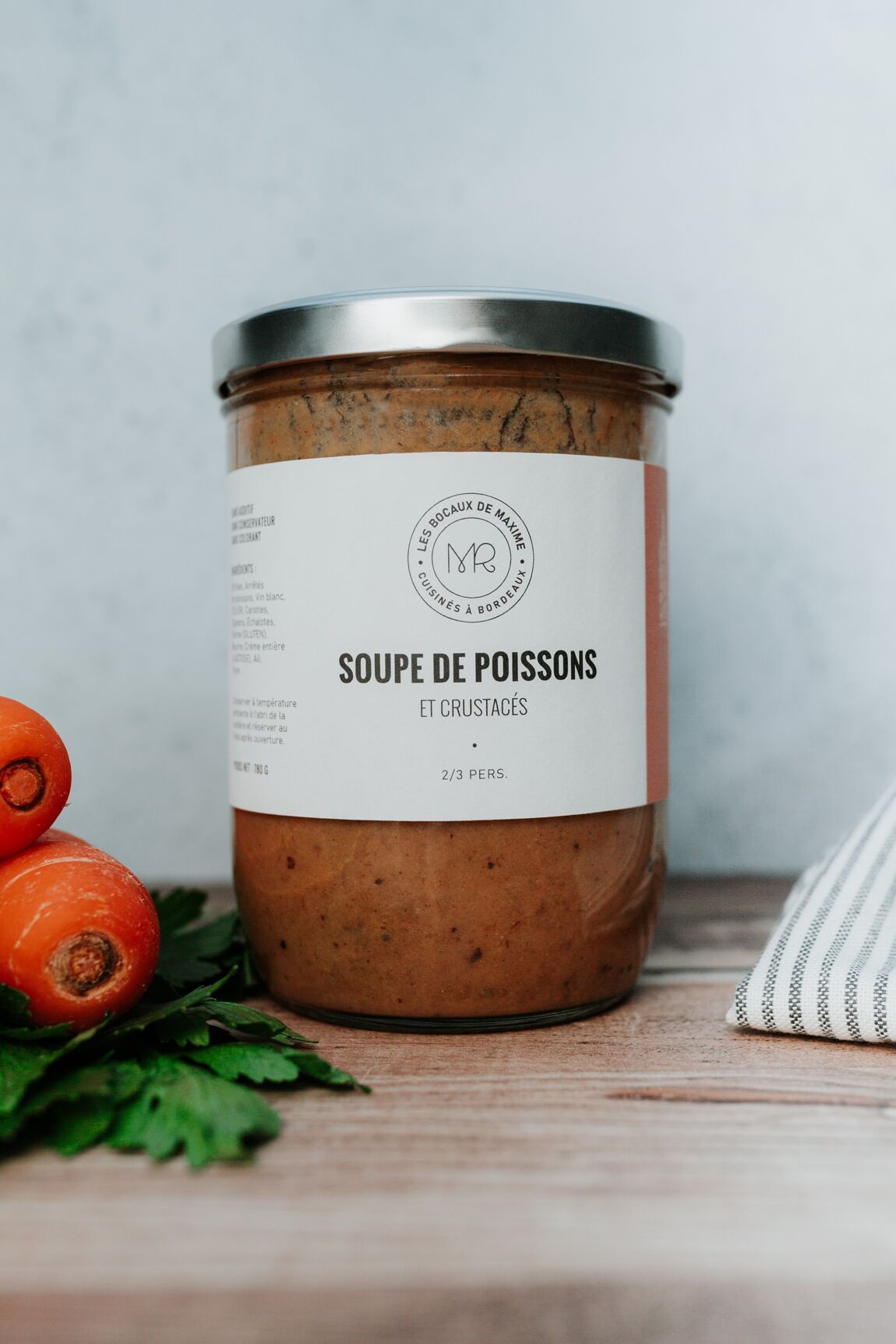 Soupe de poissons et crustacés