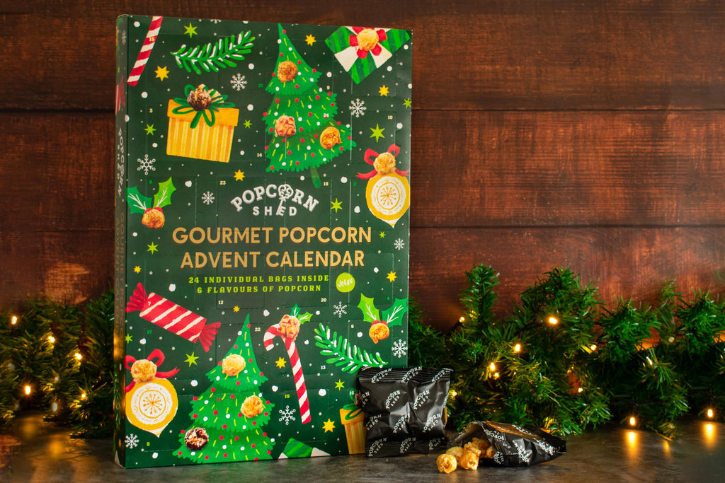 Calendrier de l'avent popcorn gourmand vegan