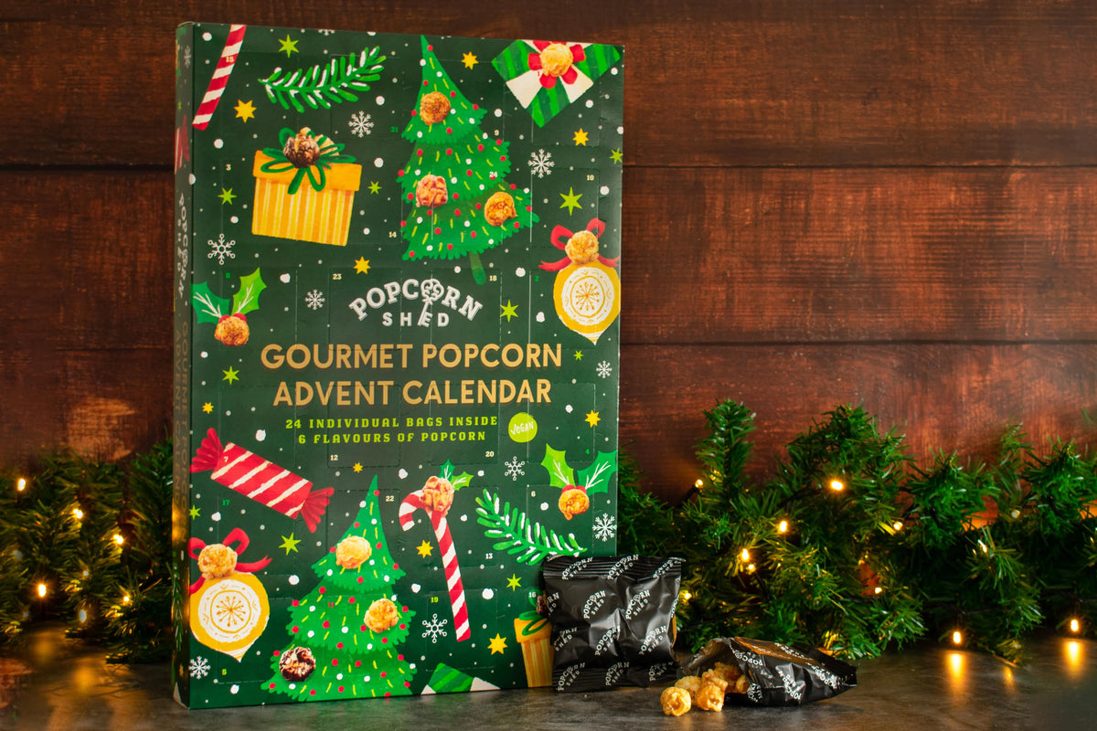 Calendrier de l'avent popcorn gourmand vegan