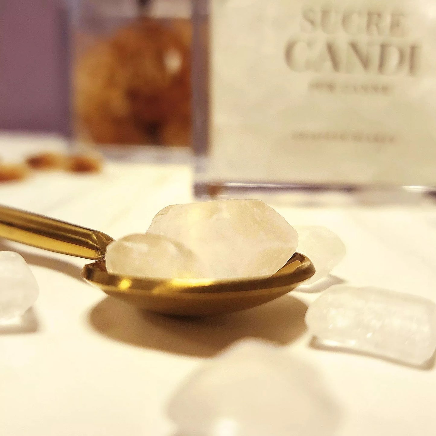 Sucre candi pur canne blanc