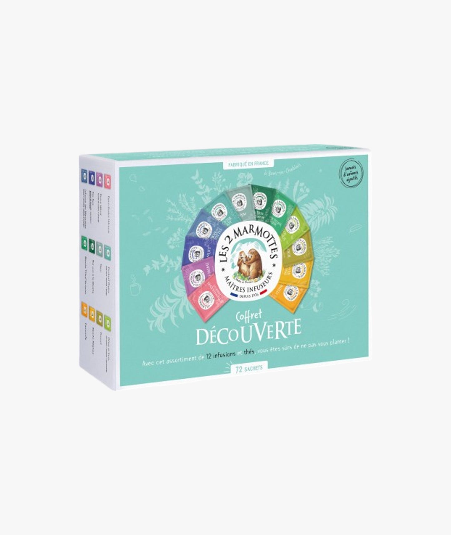 Coffret découverte 72 sachets thés et infusions