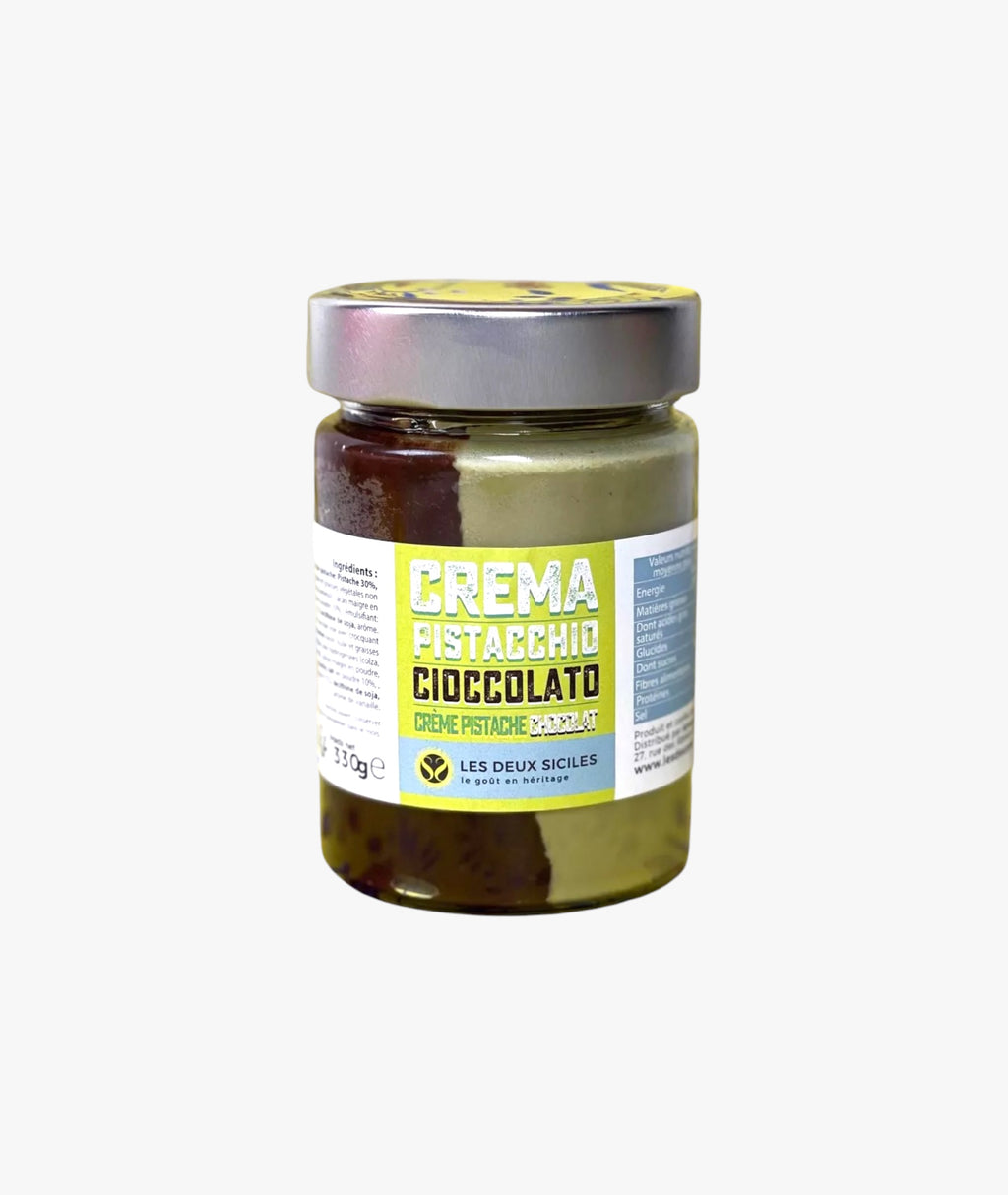 Crème de pistache et chocolat