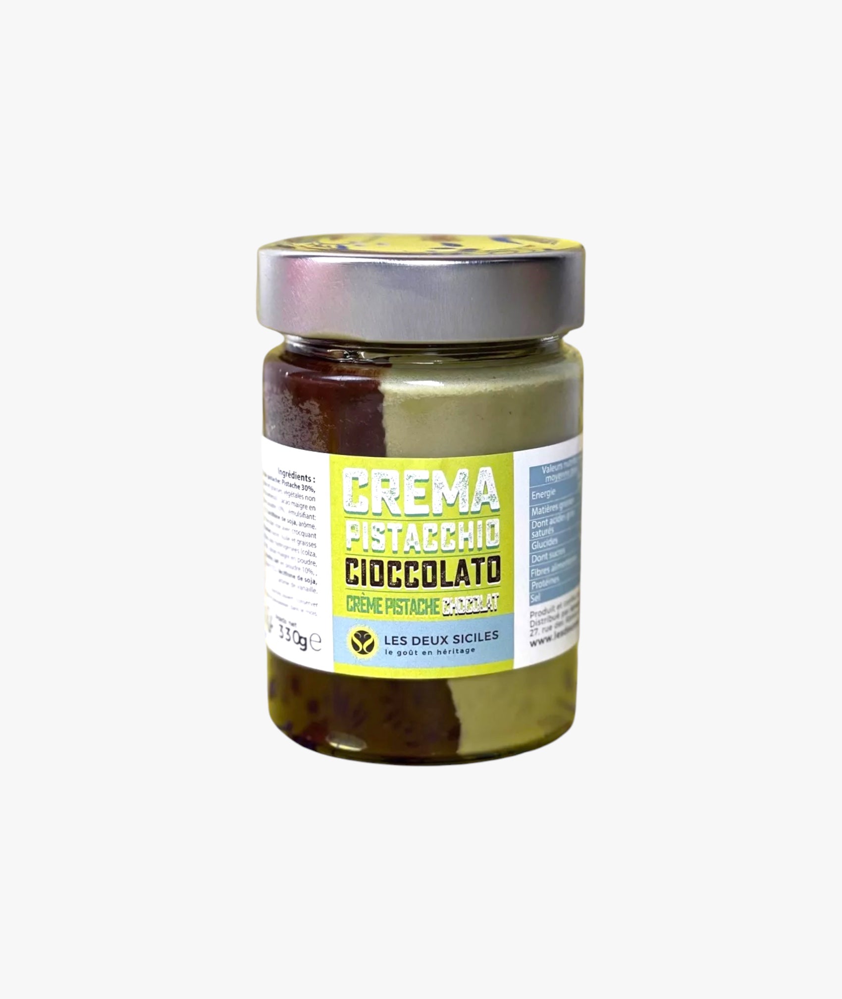 Crème de pistache et chocolat