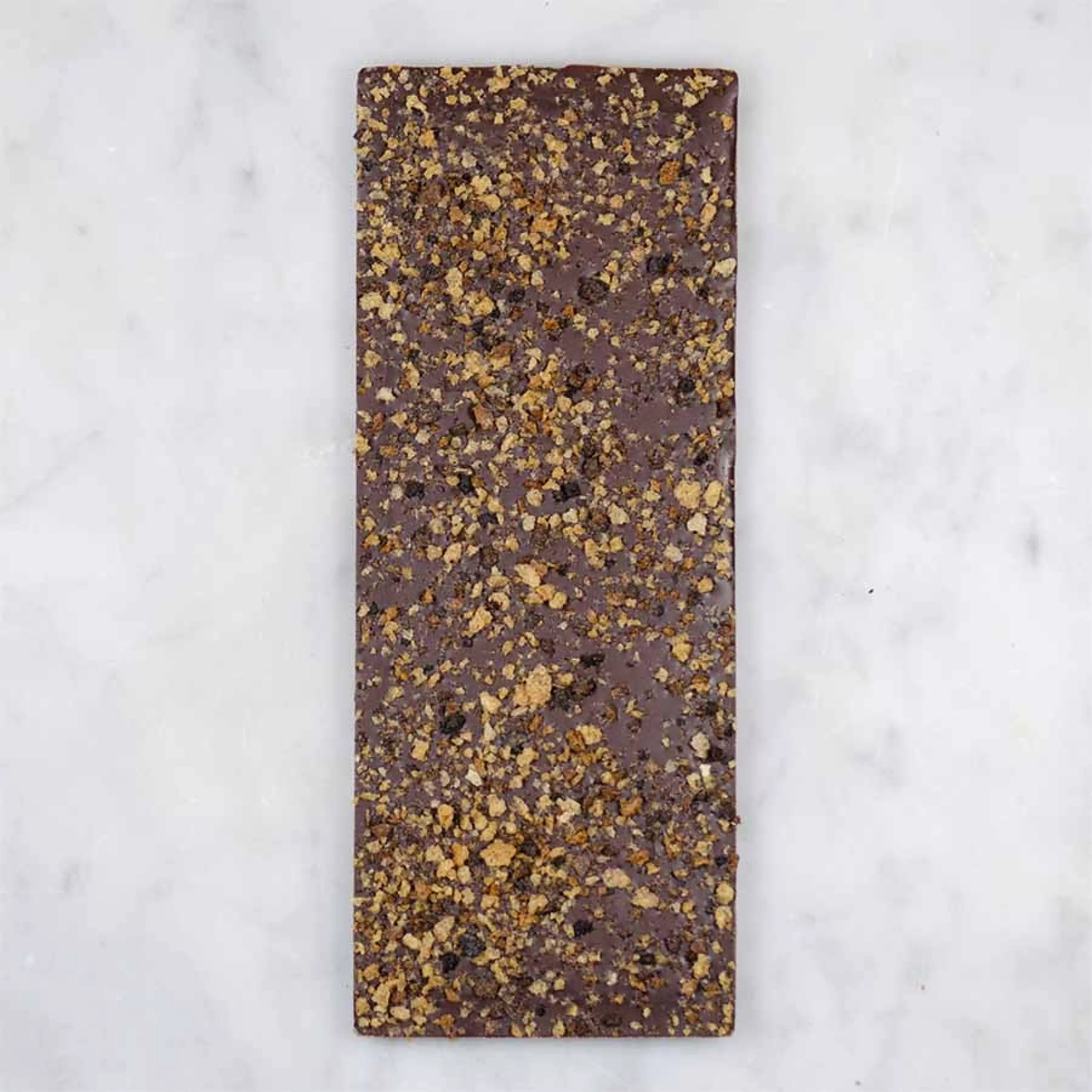 Tablette de chocolat noir au pain au levain - bean to bar