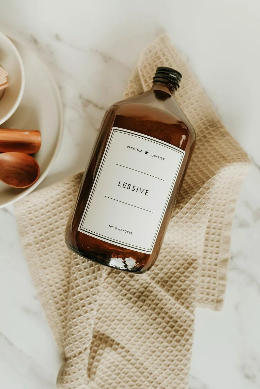 Flacon lessive ambre 1L