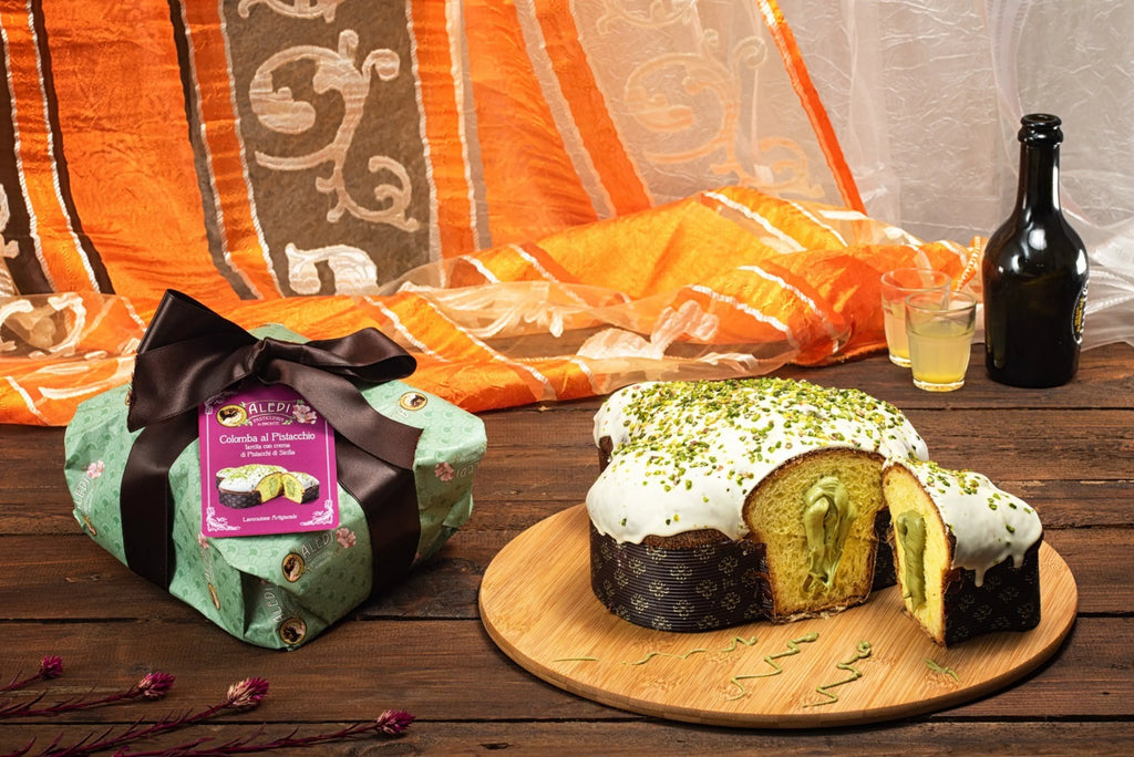 Colombe de Pâques à la pistache de Sicile