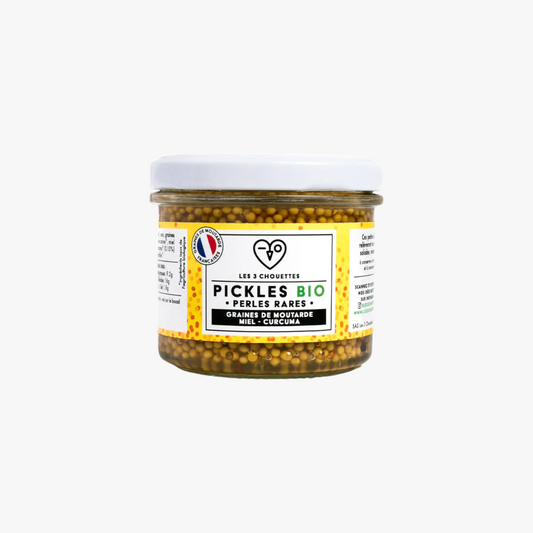 Pickles de graines de moutarde miel curcuma