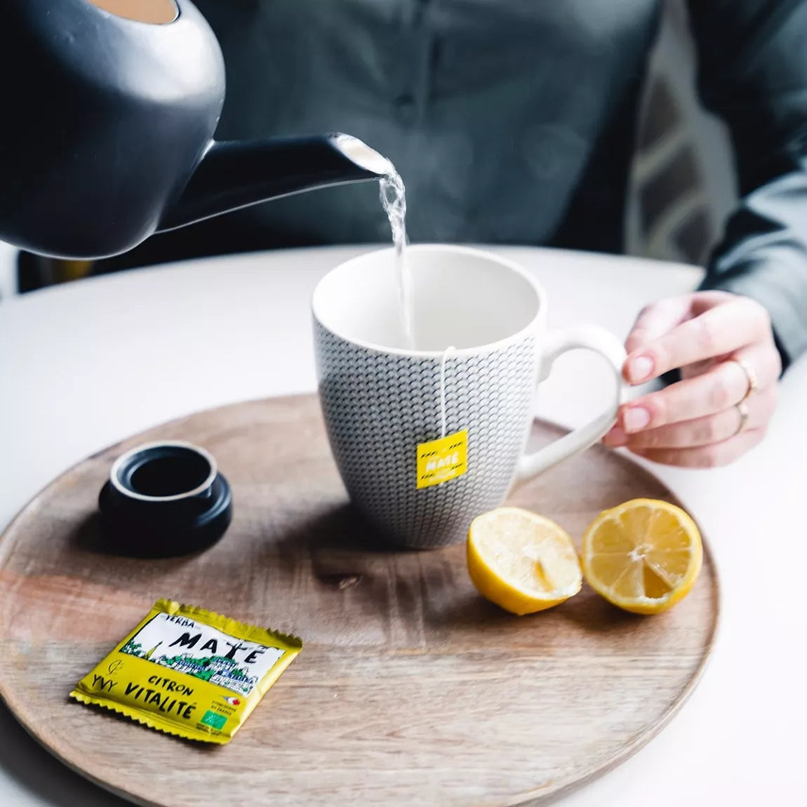 Thé maté citron bio - 15 sachets naturels