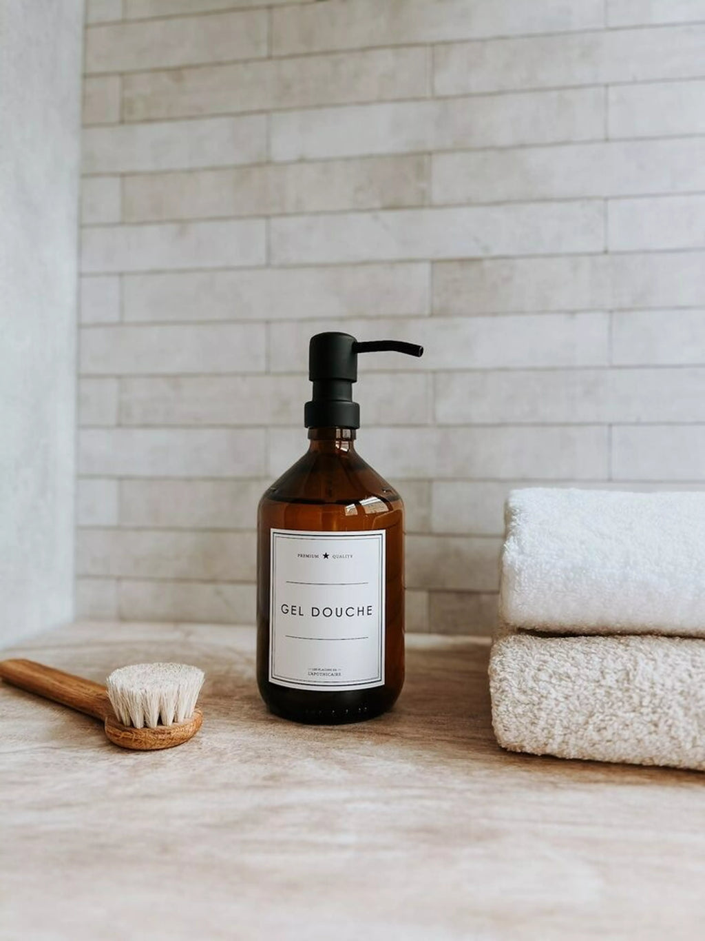 Flacon gel douche ambre 250ml