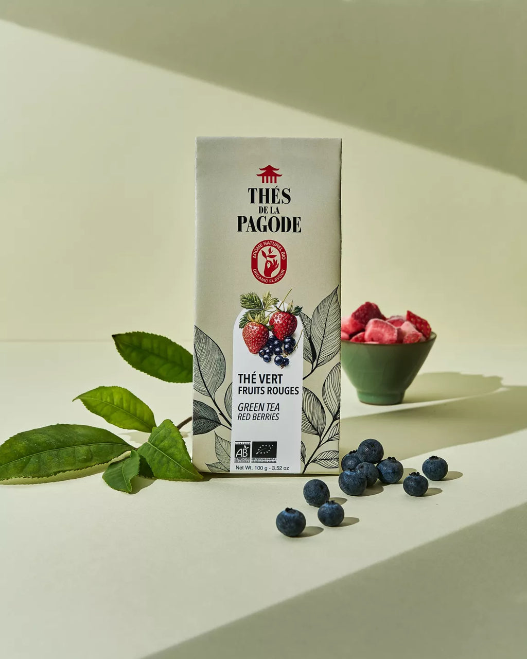 Thé vert fruits rouges bio