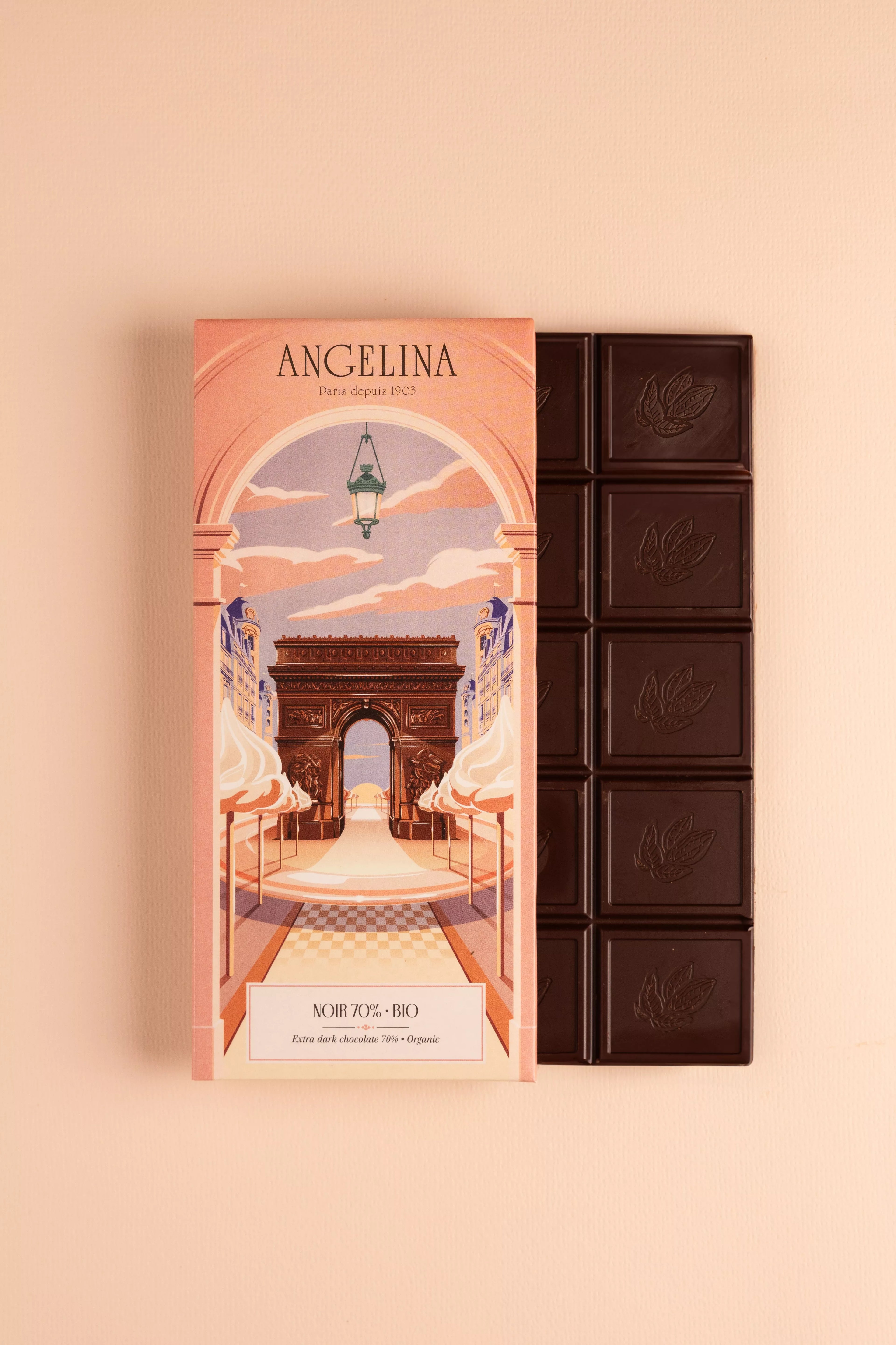 Tablette de chocolat noir 70% bio