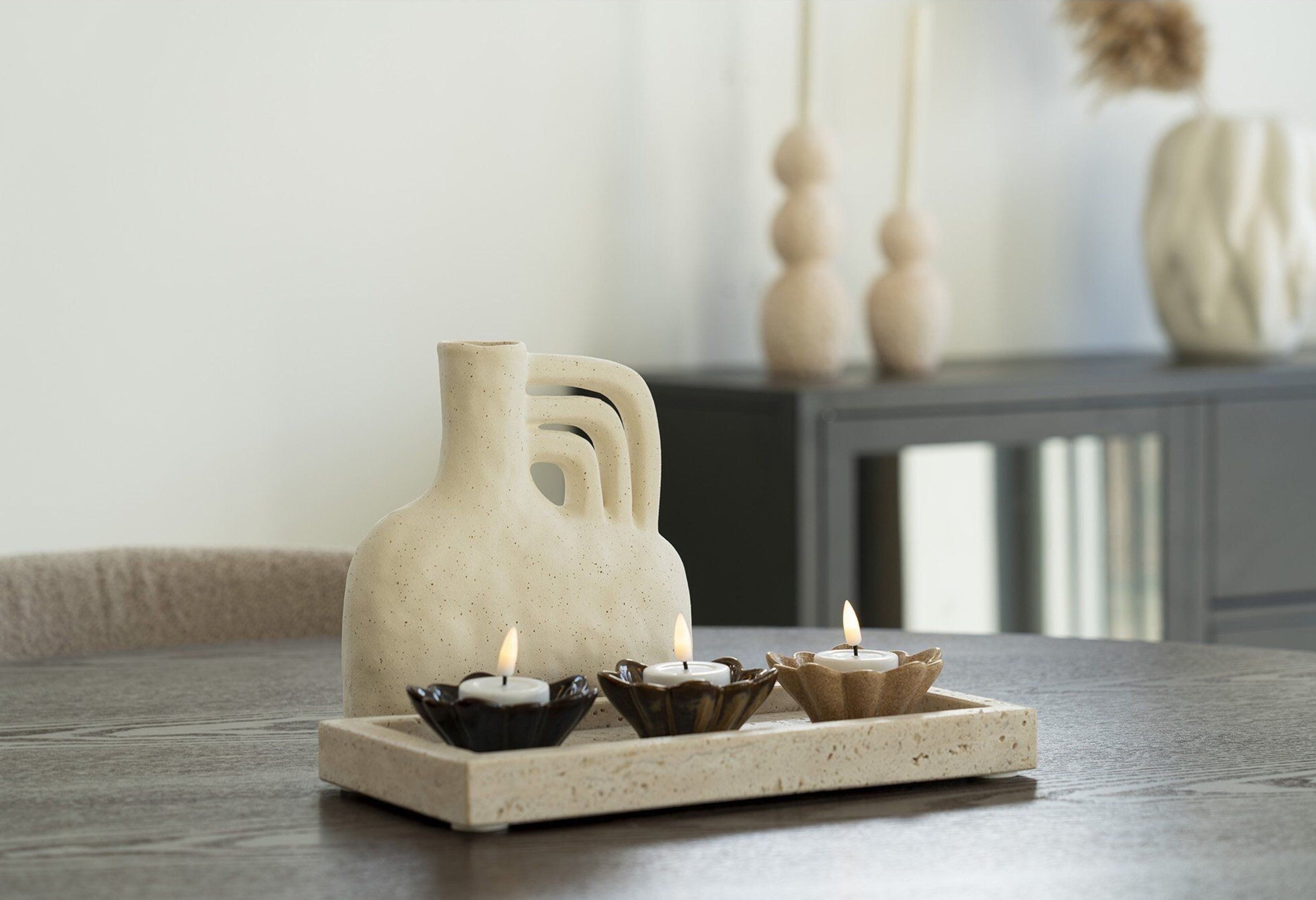 Plateau travertin naturel