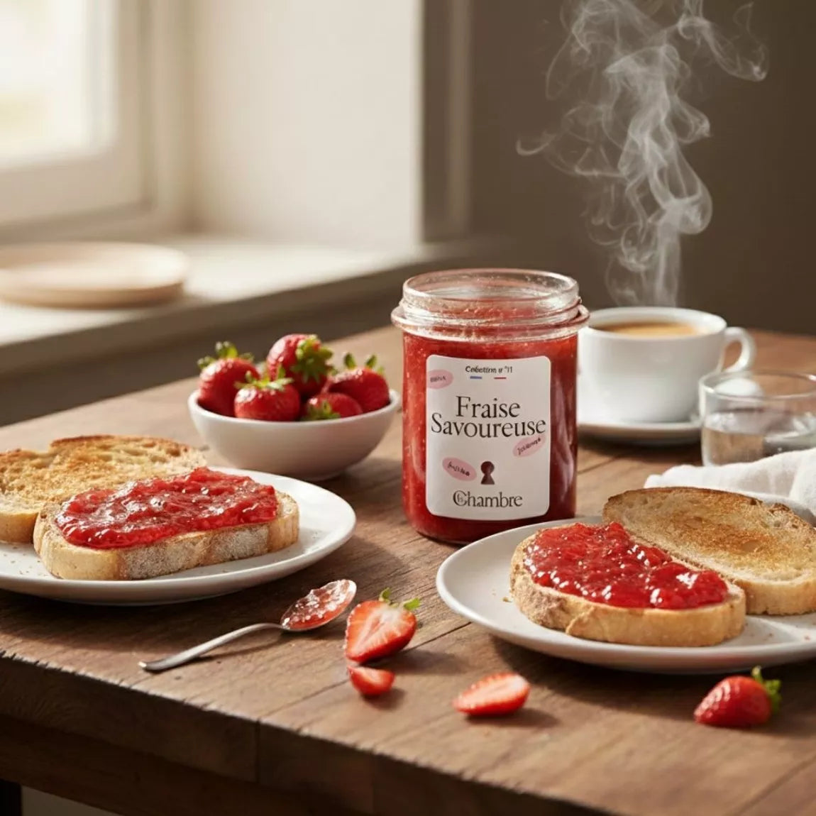 Confiture fraise savoureuse