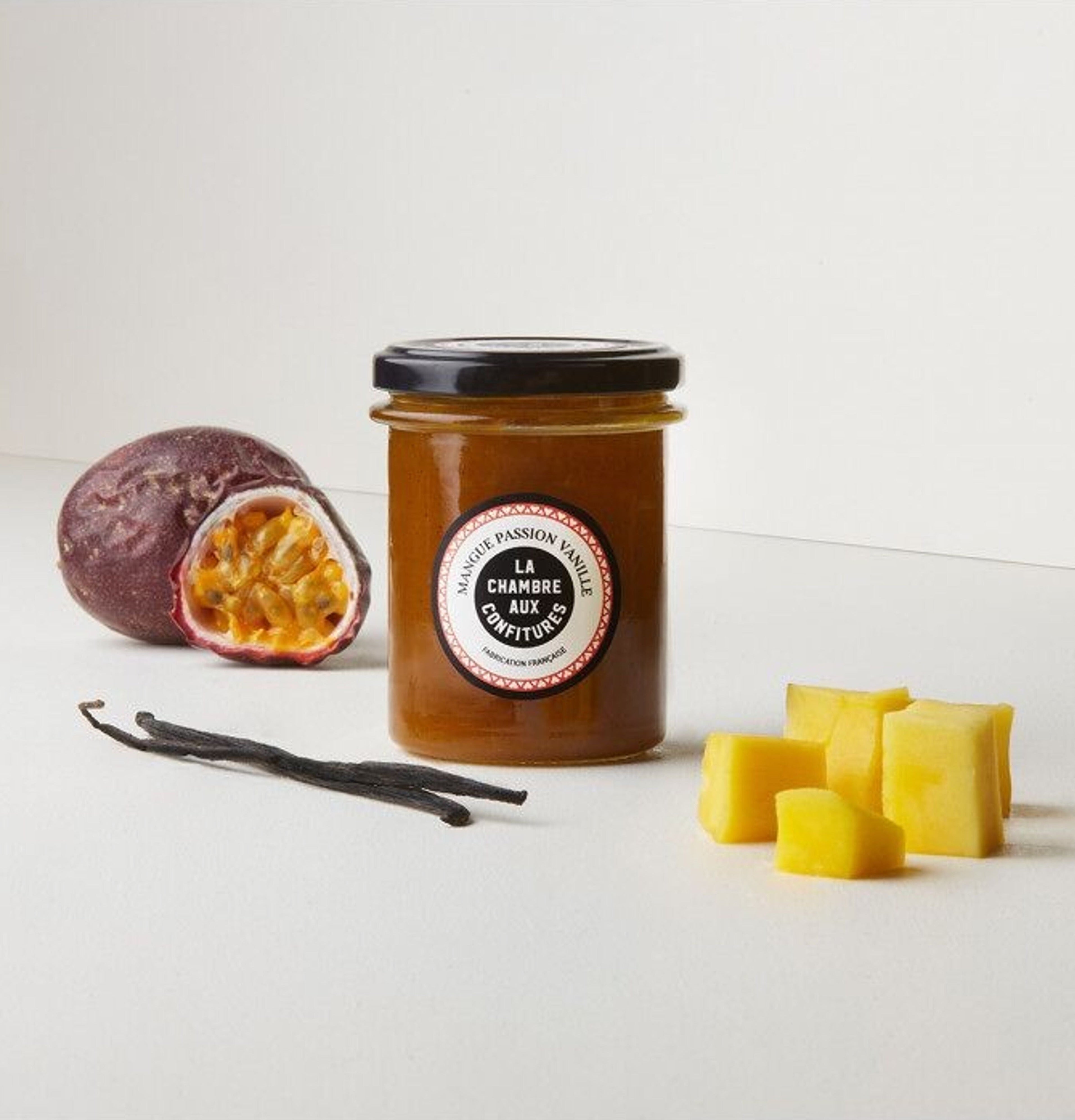 Mango passion fruit vanilla jam