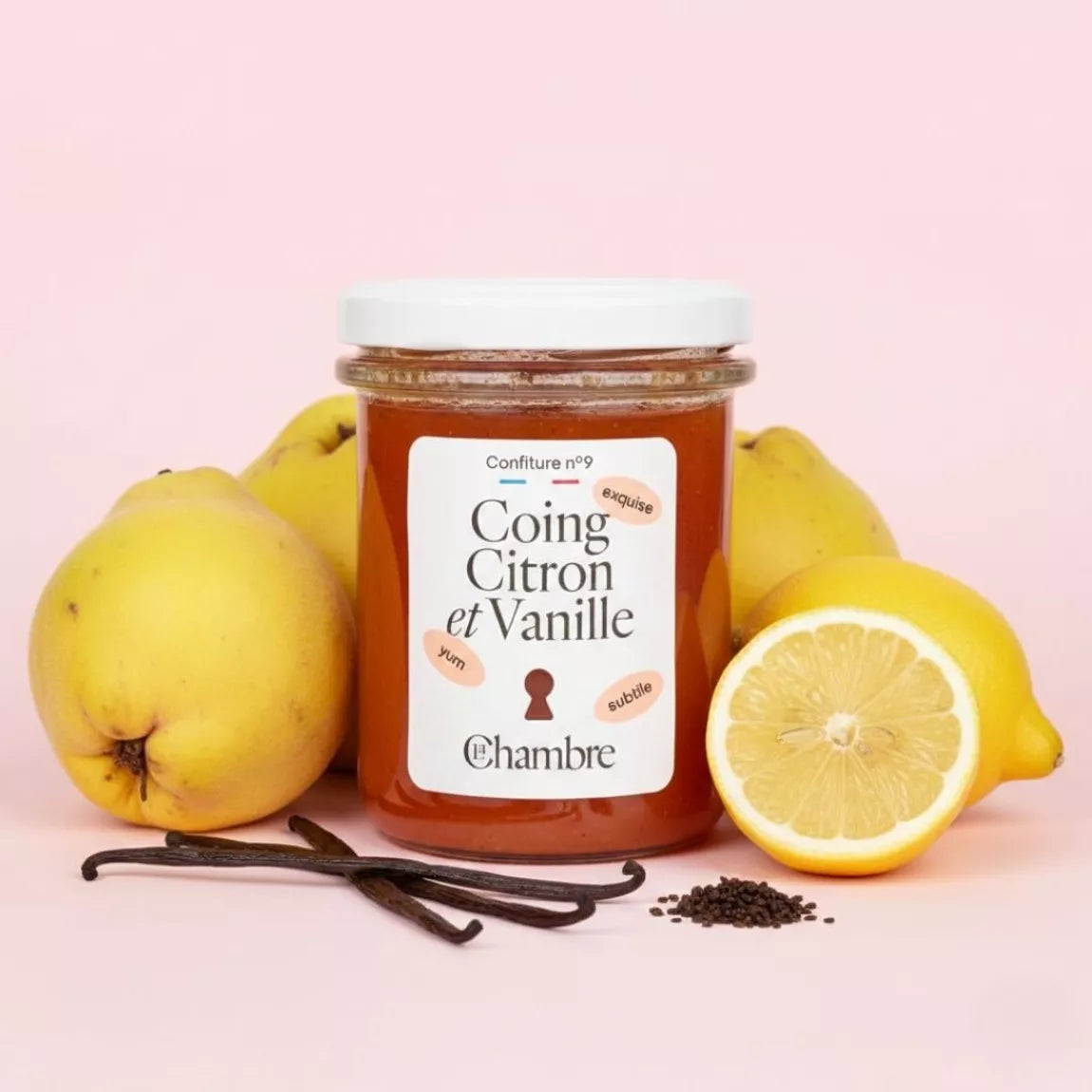 Confiture coing citron vanille