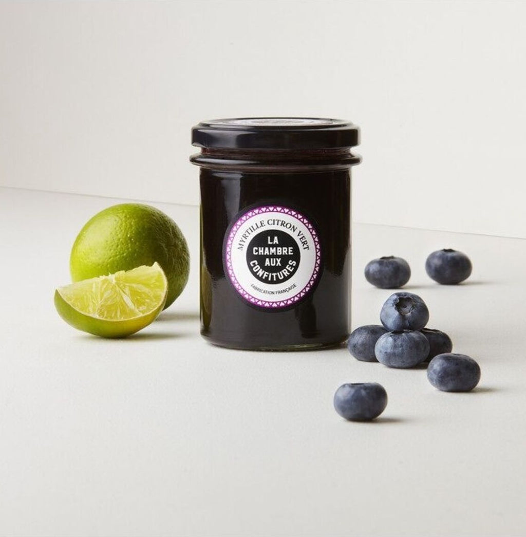 Blueberry and lime jam